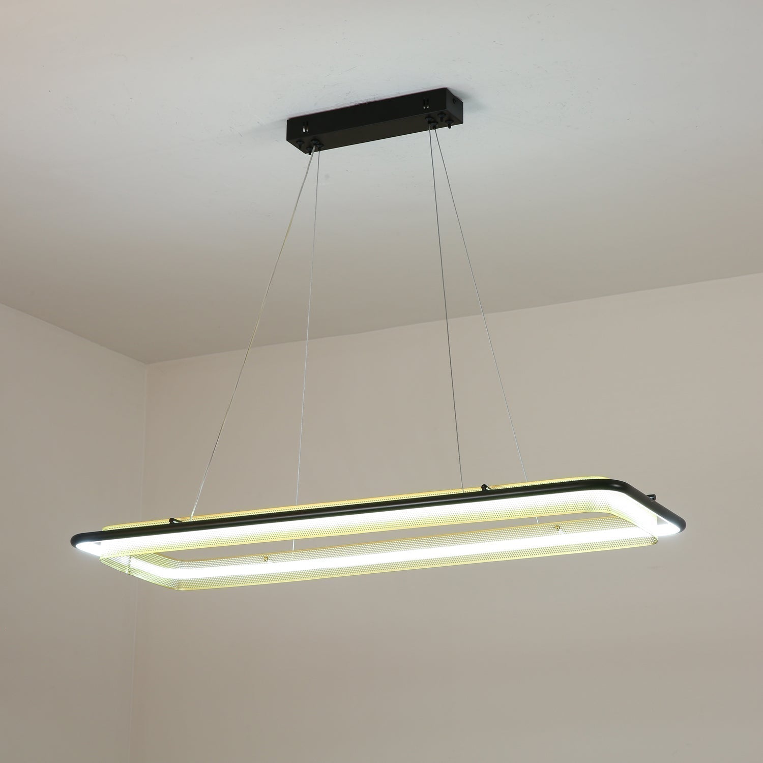 Erveliel Lustre Rond Métal Minimaliste Moderne