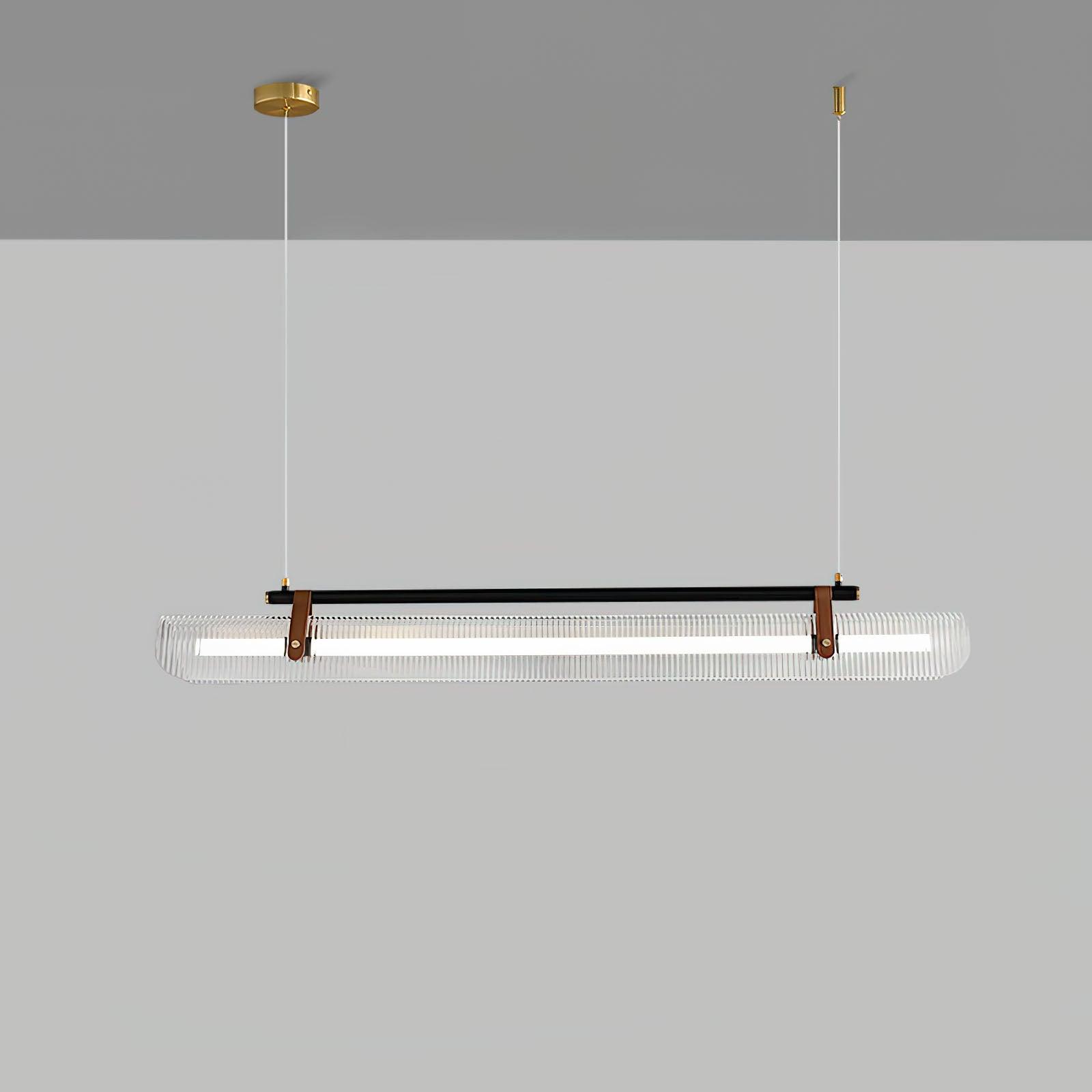 Lustra Suspension Lampe Acrylique Linéaire Moderne pour Salle à Manger