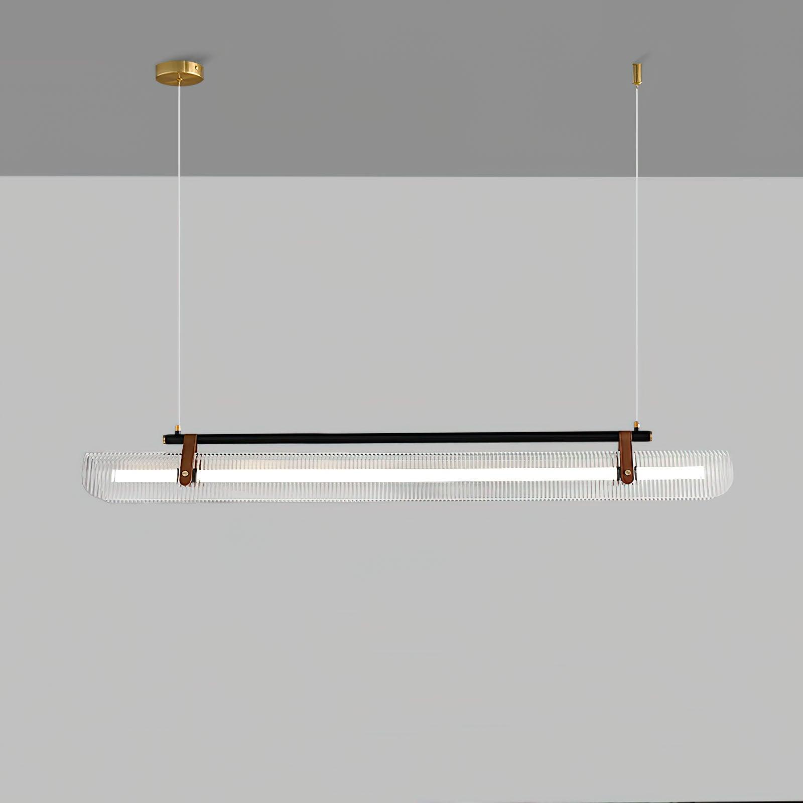 Lustra Suspension Lampe Acrylique Linéaire Moderne pour Salle à Manger