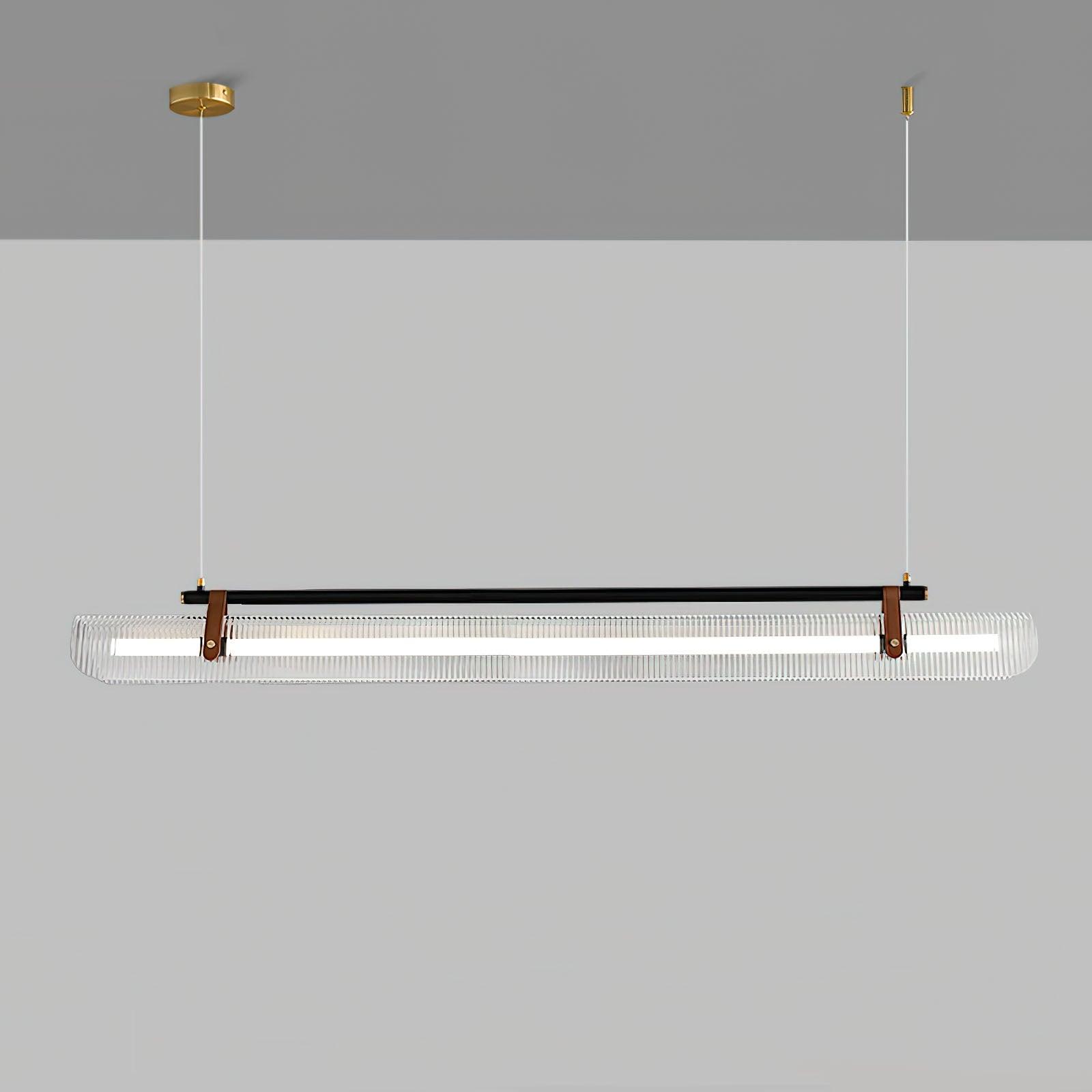 Lustra Suspension Lampe Acrylique Linéaire Moderne pour Salle à Manger