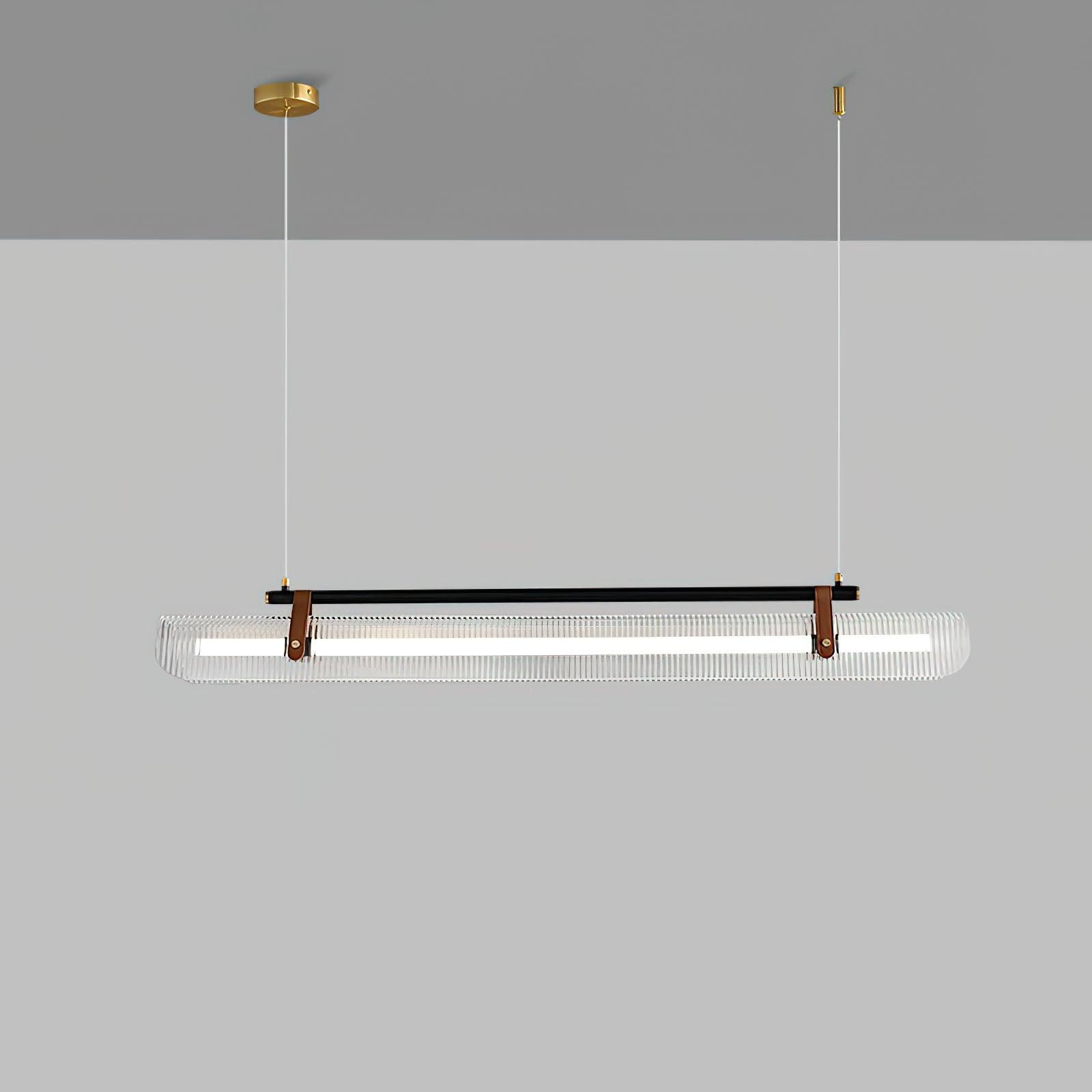 Lustra Suspension Lampe Acrylique Linéaire Moderne pour Salle à Manger