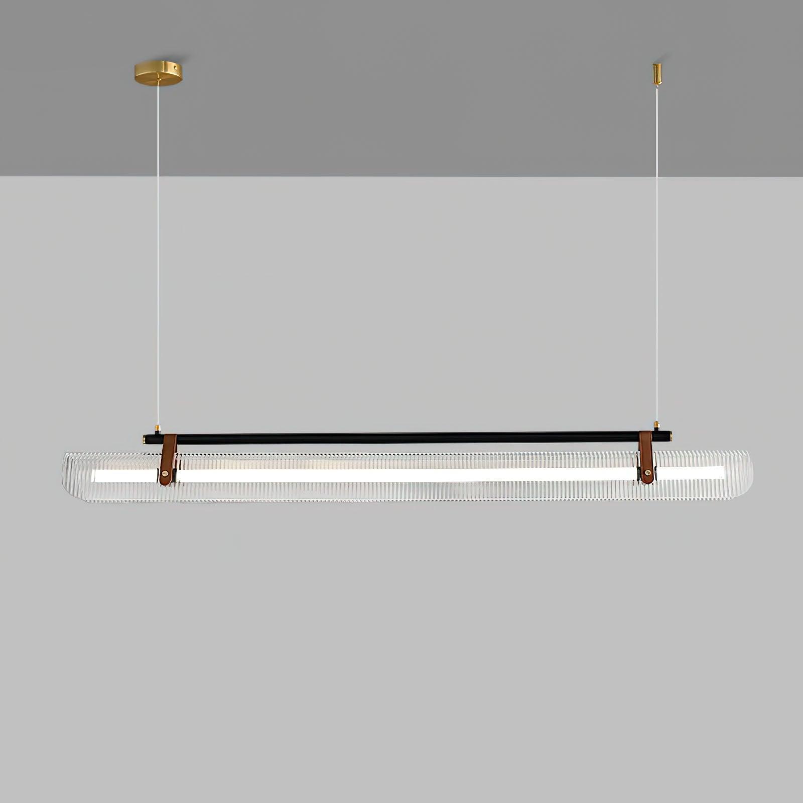 Lustra Suspension Lampe Acrylique Linéaire Moderne pour Salle à Manger