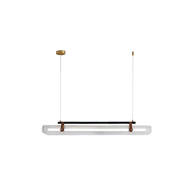 Lustra Suspension Lampe Acrylique Linéaire Moderne pour Salle à Manger