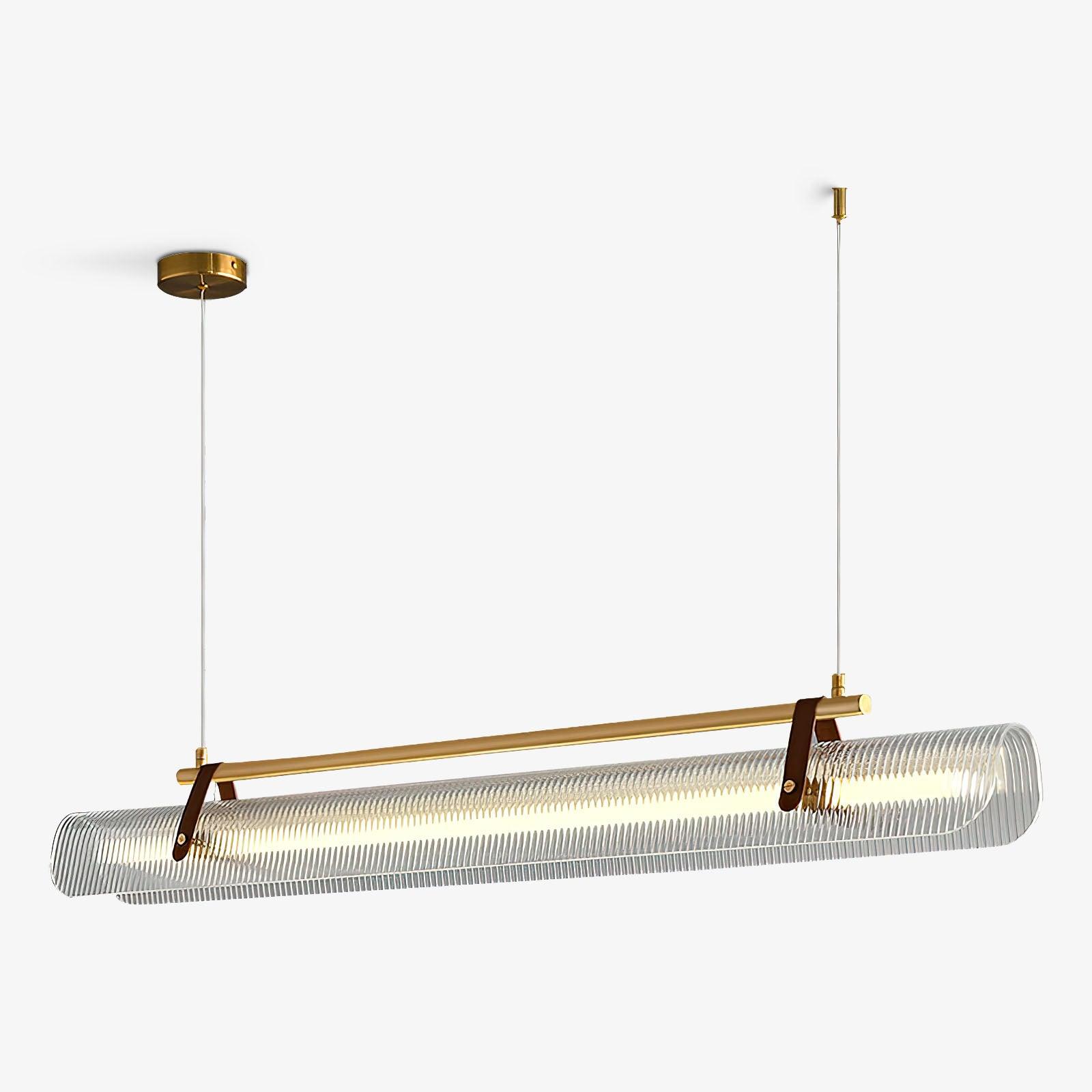 Lustra Suspension Lampe Acrylique Linéaire Moderne pour Salle à Manger