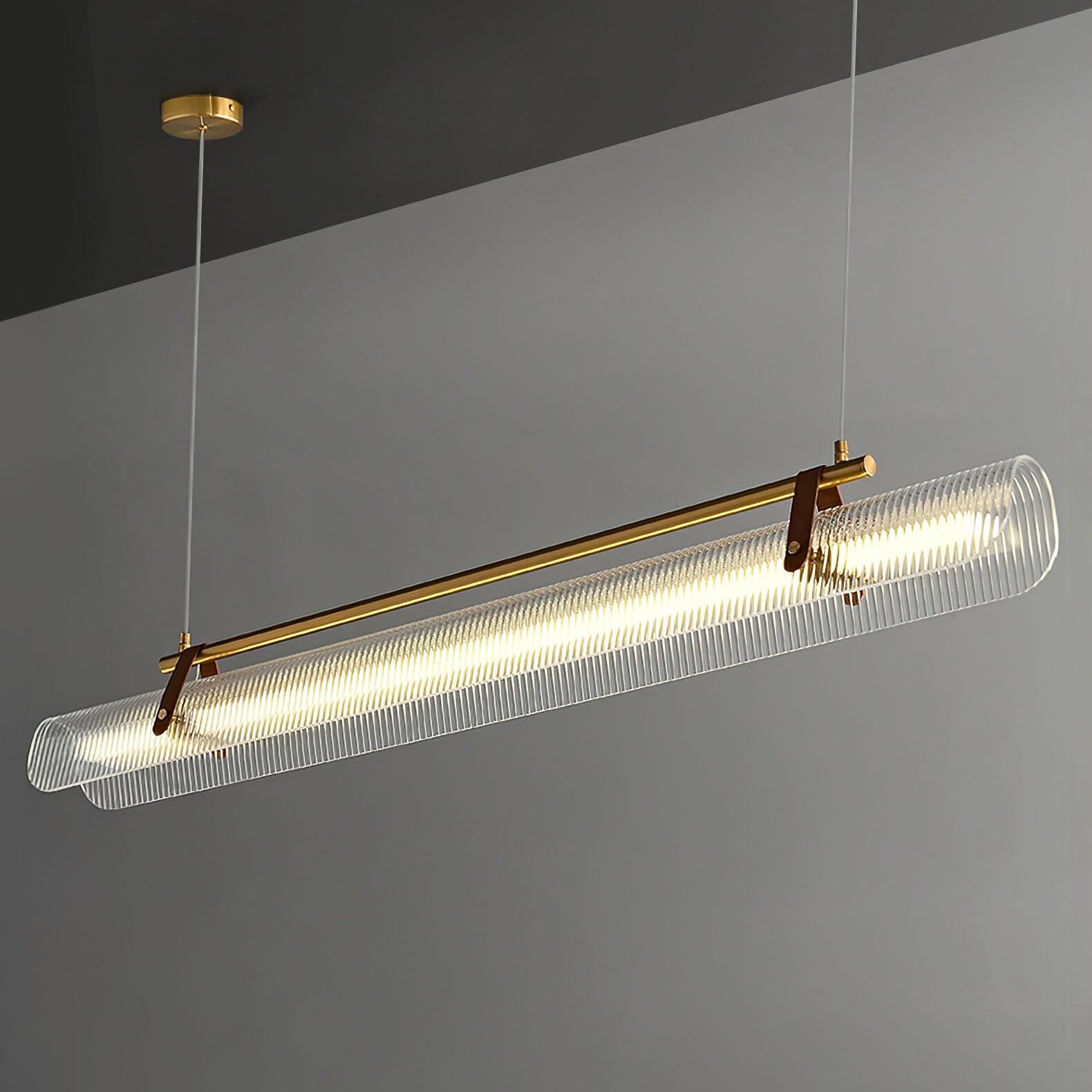 Lustra Suspension Lampe Acrylique Linéaire Moderne pour Salle à Manger