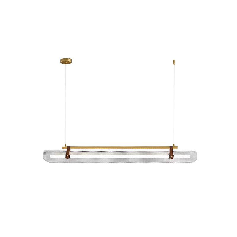Lustra Suspension Lampe Acrylique Linéaire Moderne pour Salle à Manger