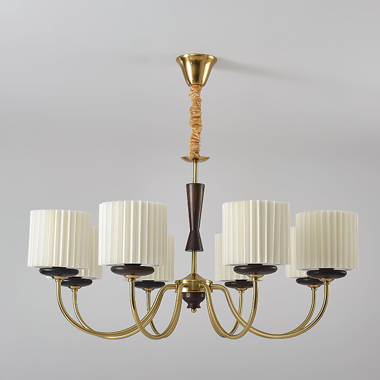 Lustra Lustre en Laiton Tissu