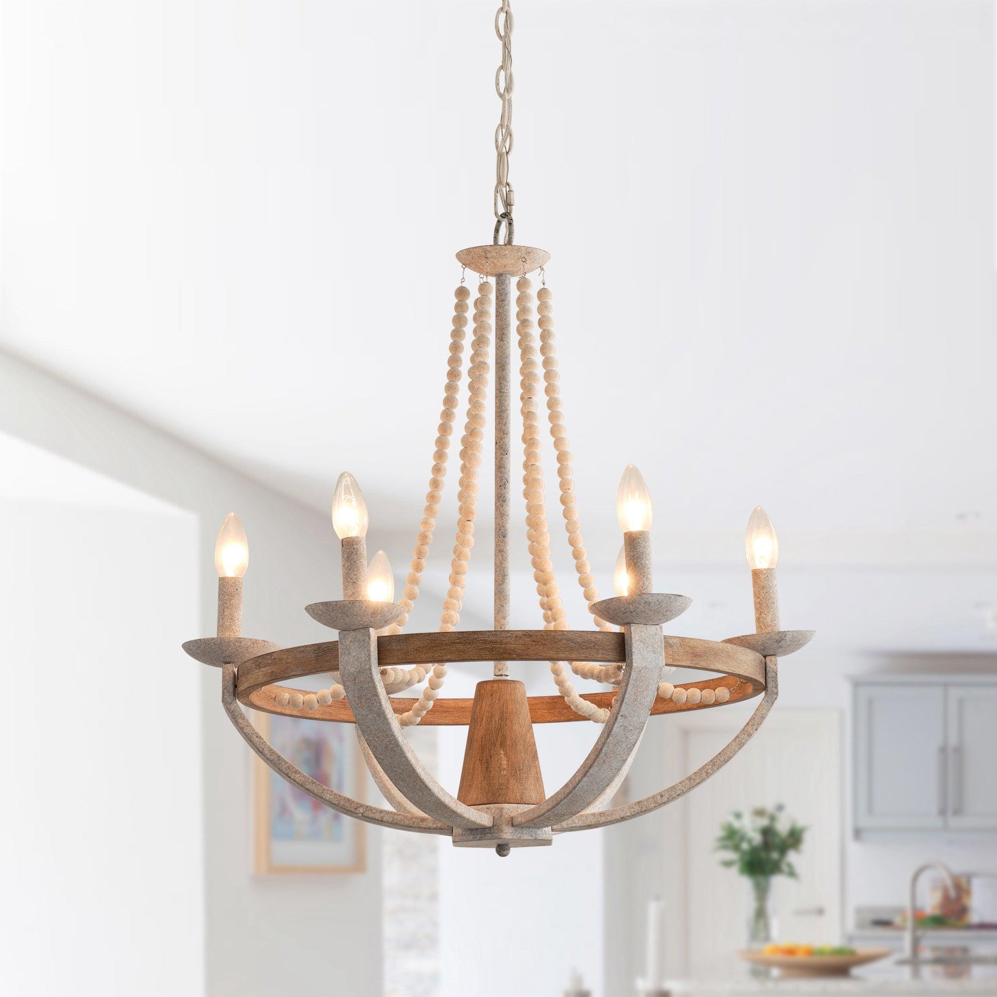 Adan Lustre Bois Moderne Traditionnel
