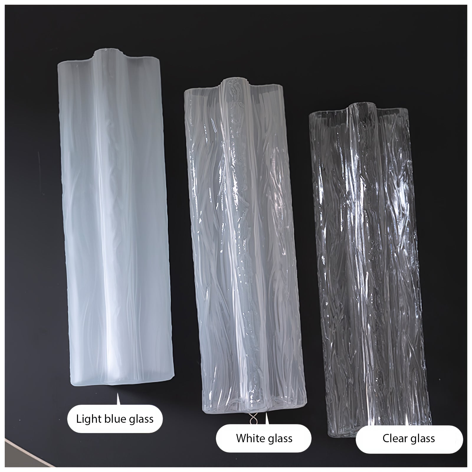 Aurora Lustre Blanc Tubes Superposés