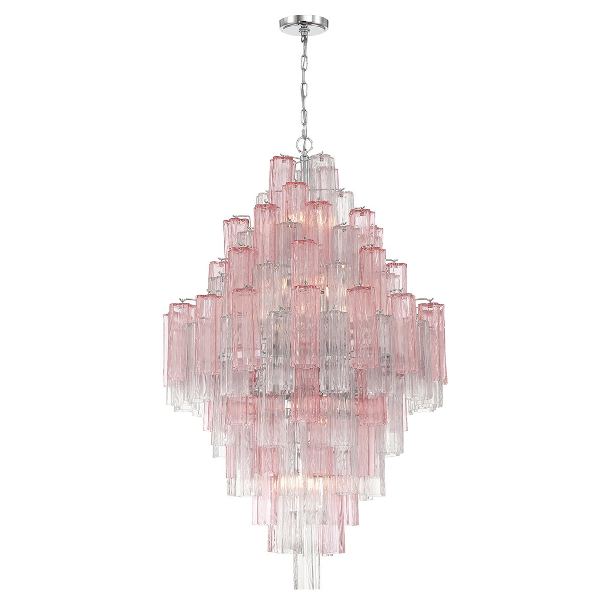 Aurora Lustre en Tube de Verre Superposé Ambrer