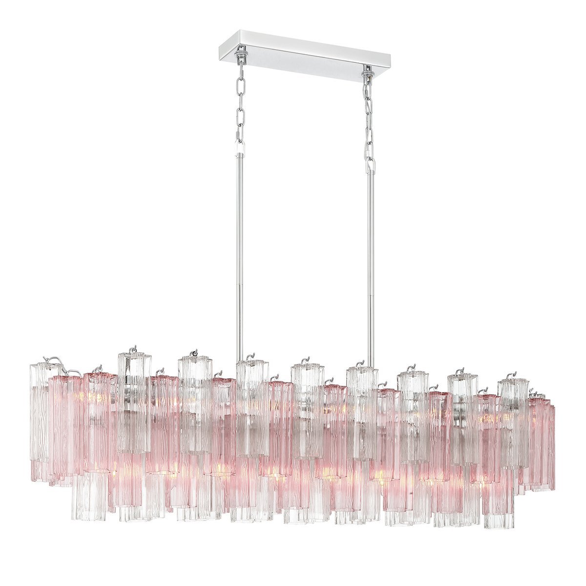 Aurora Lustre en Tube de Verre Superposé Ambre