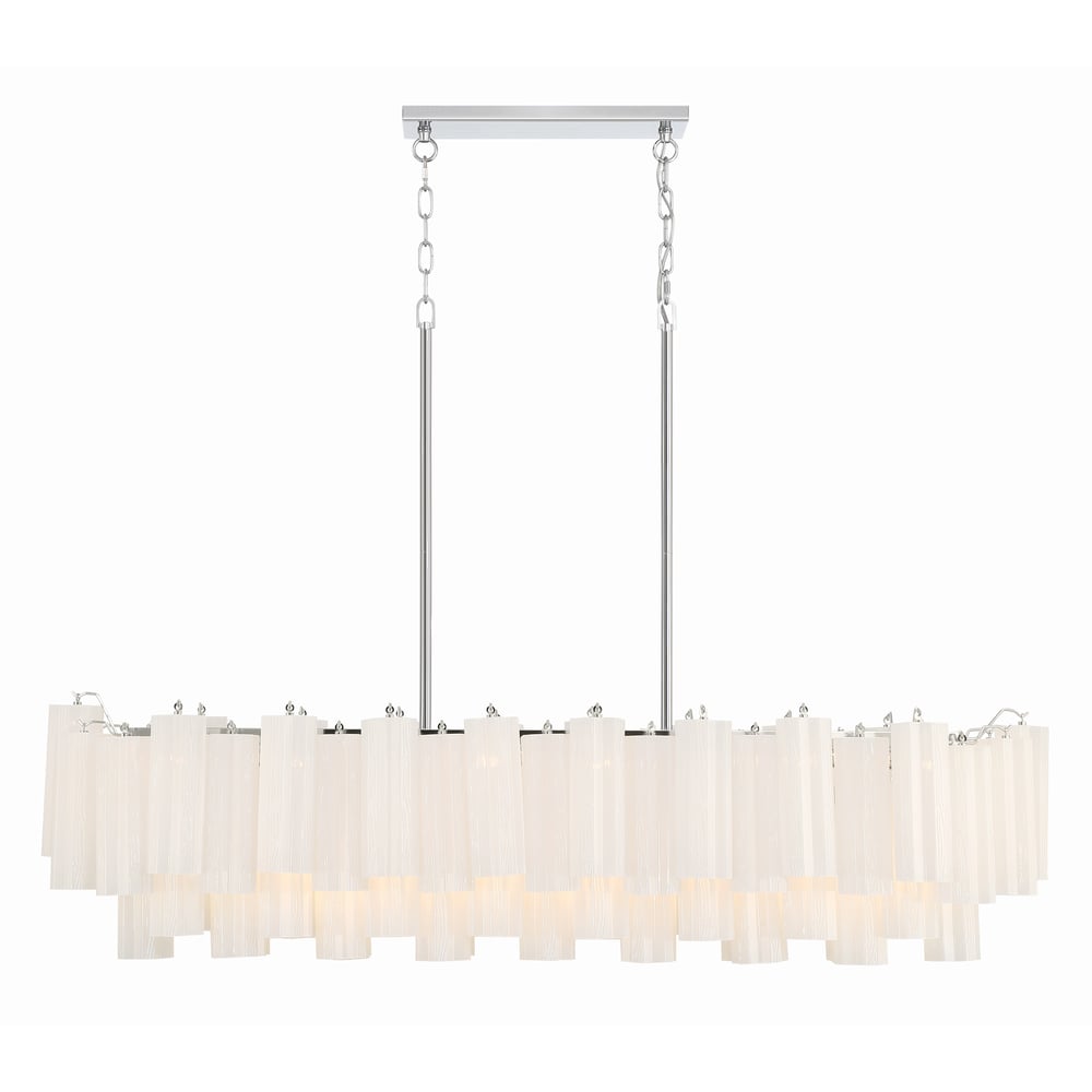 Aurora Lustre en Tube de Verre Superposé Ambre