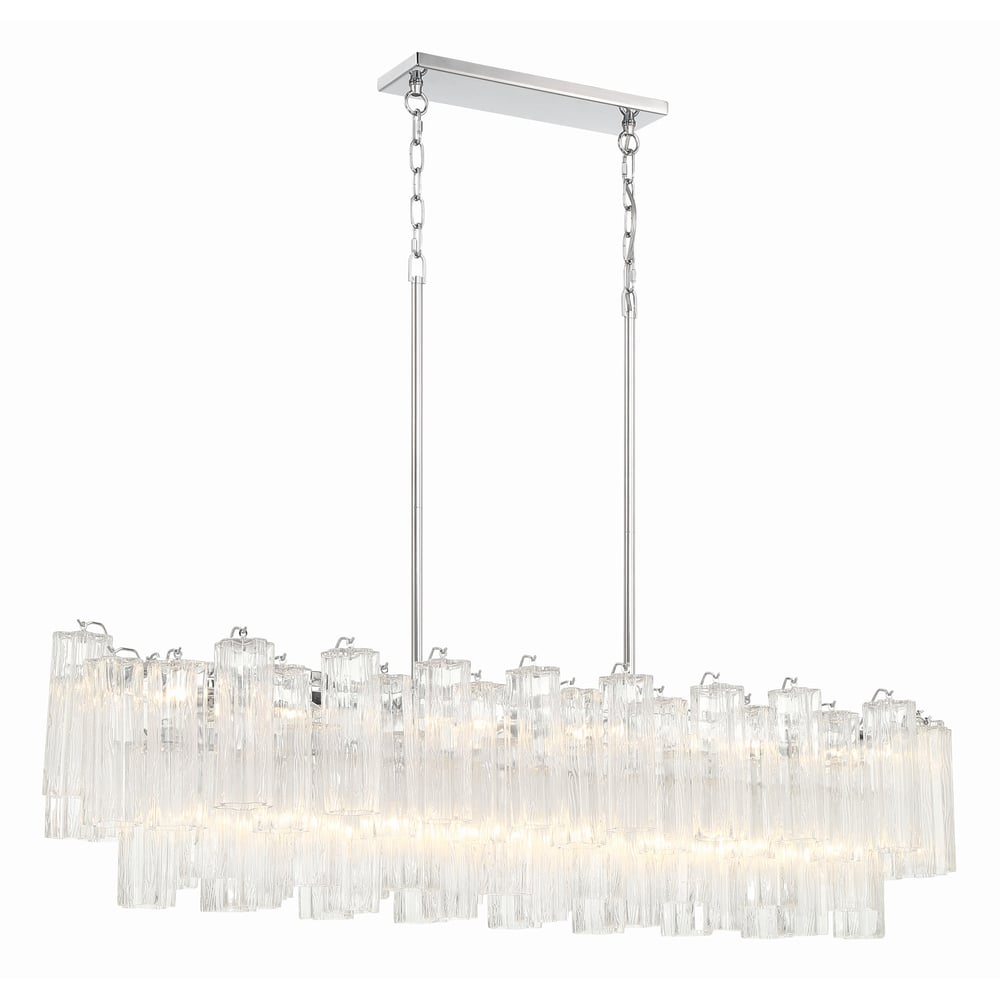 Aurora Lustre en Tube de Verre Superposé Ambre