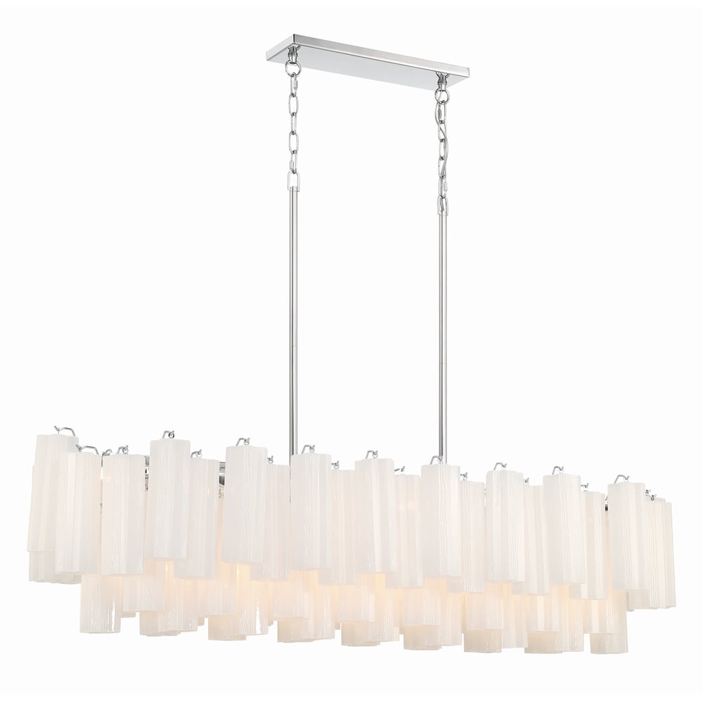 Aurora Lustre en Tube de Verre Superposé Ambre