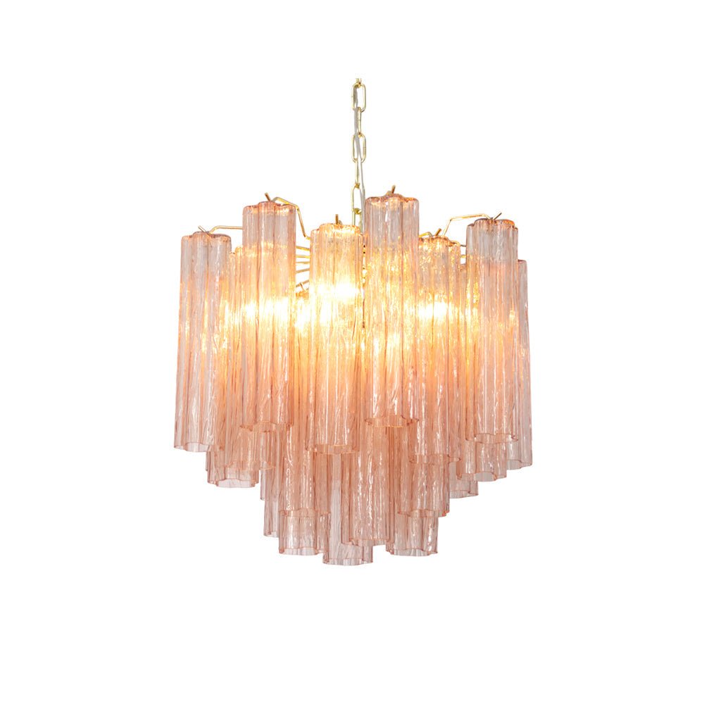 Aurora Lustre Verre Tube Superposé Luxe