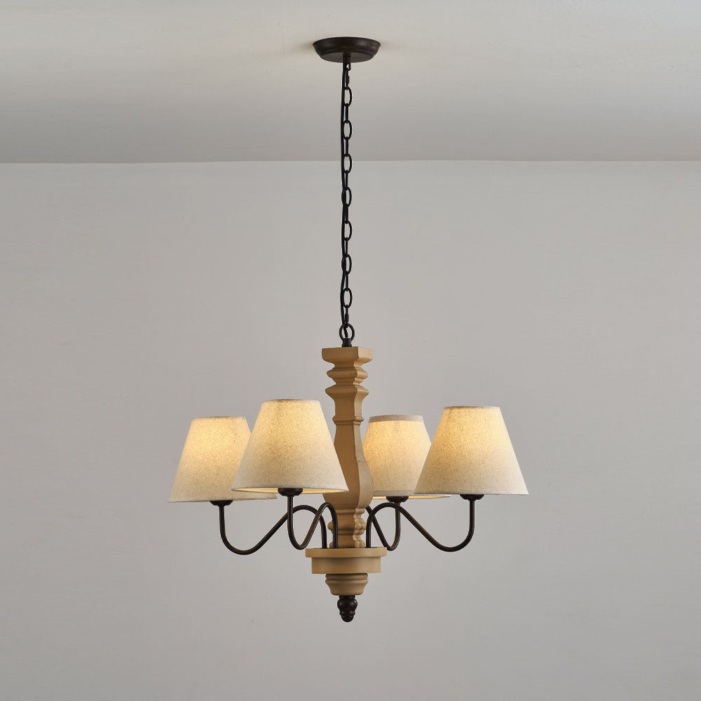 Adela Lustre Bois Traditionnel Luxe