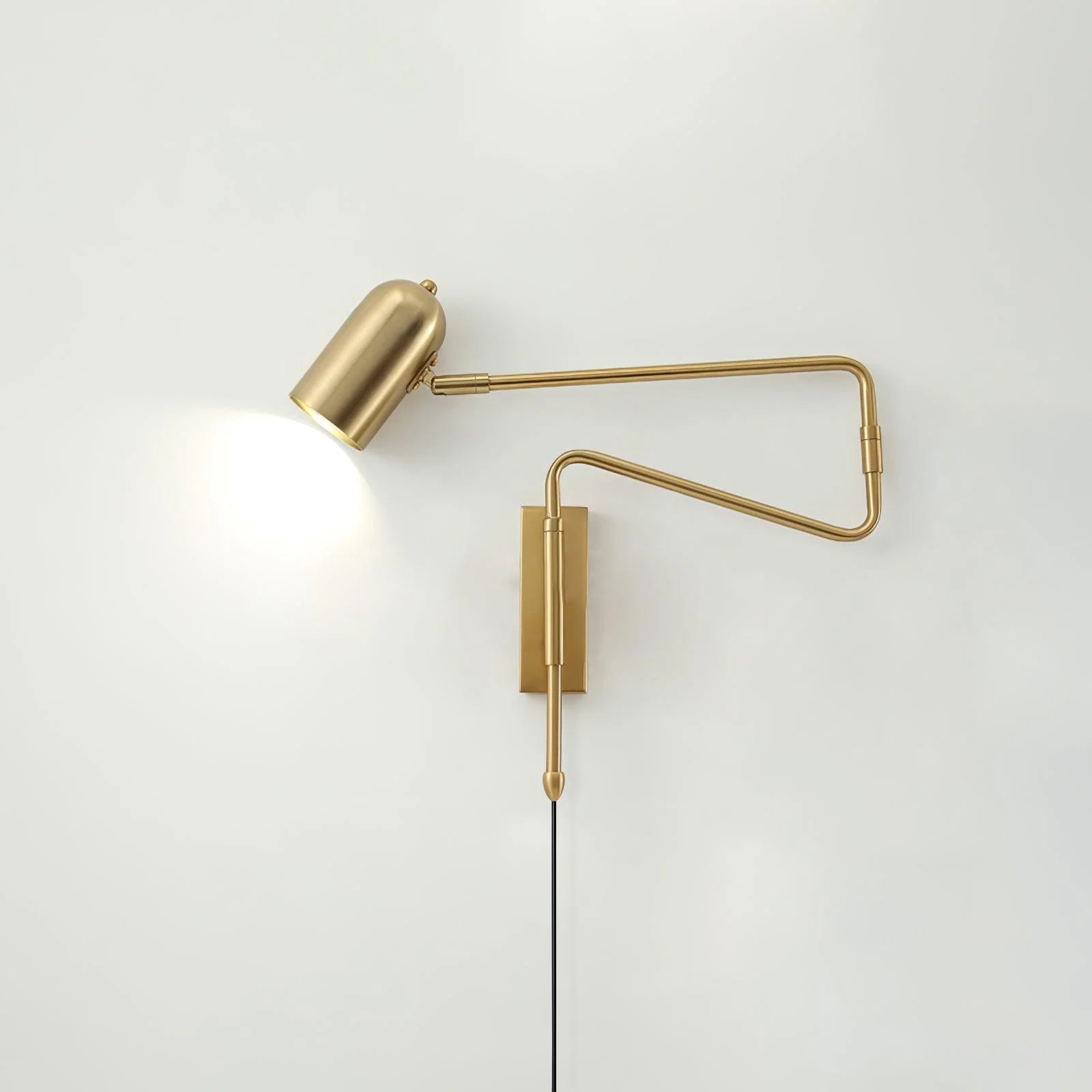 Ivar Adjustable Arm Plug In Wall Lamp