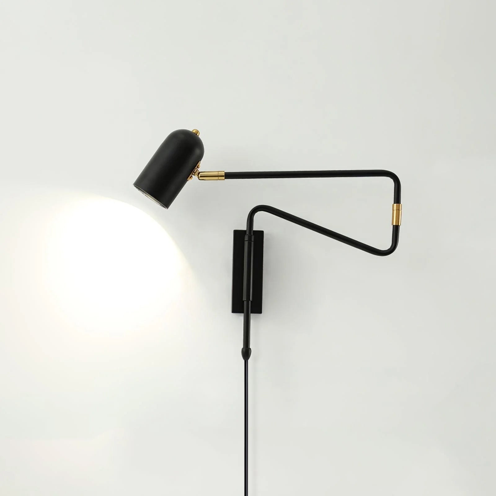 Ivar Adjustable Arm Plug In Wall Lamp