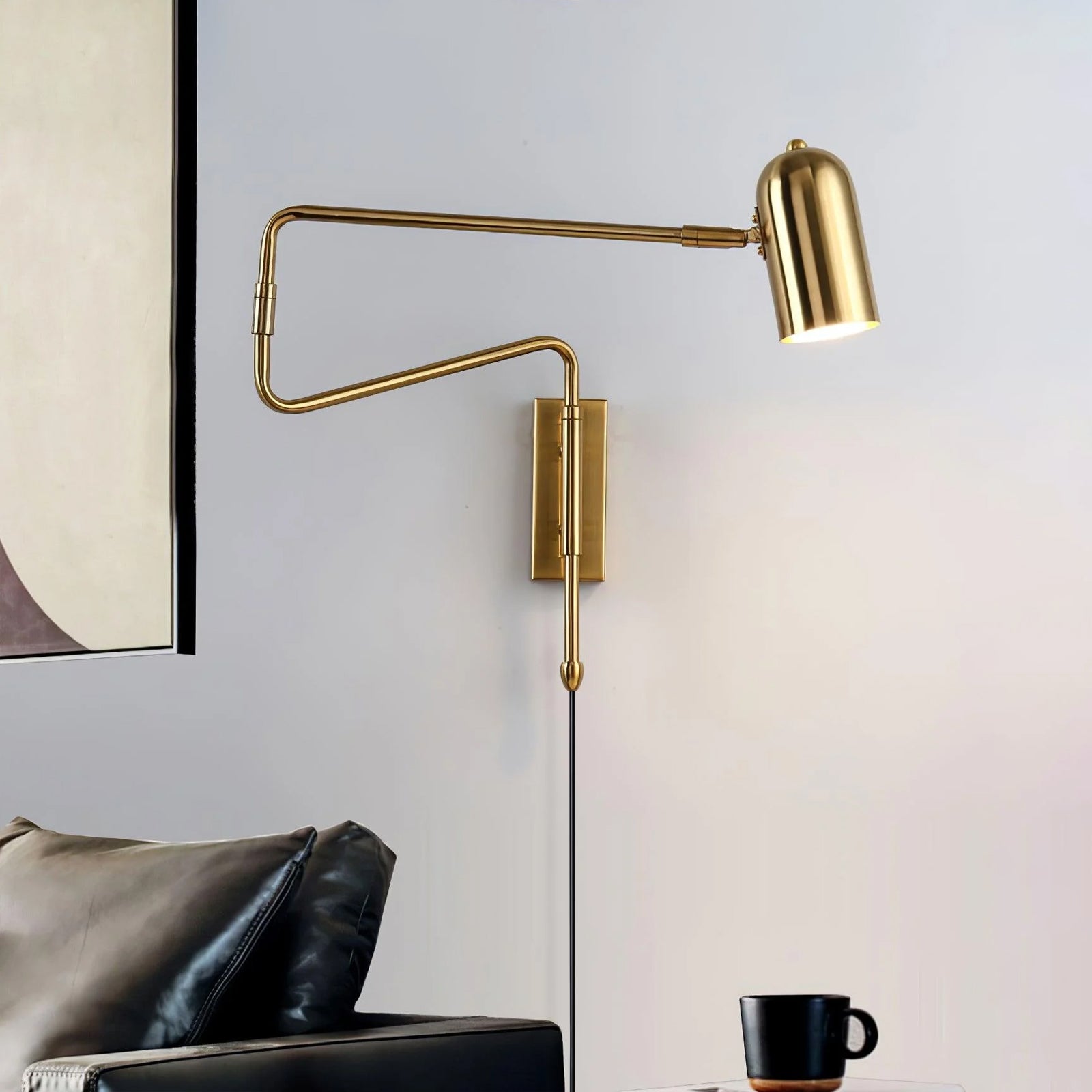 Ivar Adjustable Arm Plug In Wall Lamp