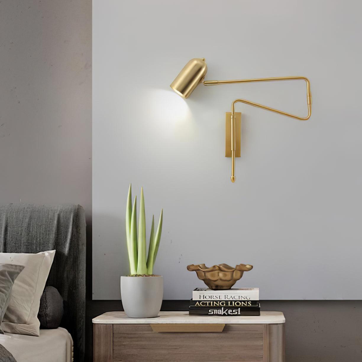 Ivar Adjustable Arm Plug In Wall Lamp