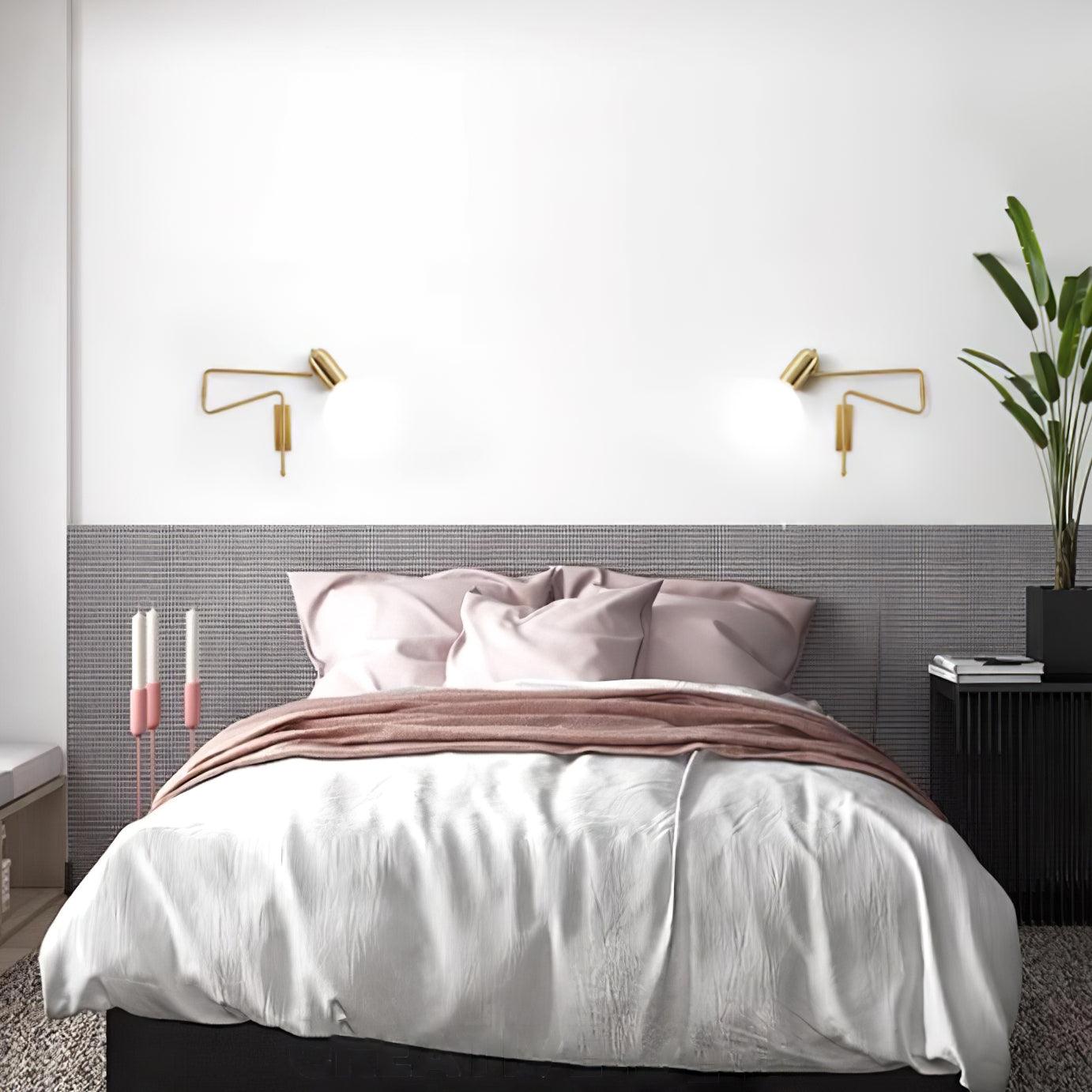 Ivar Adjustable Arm Plug In Wall Lamp