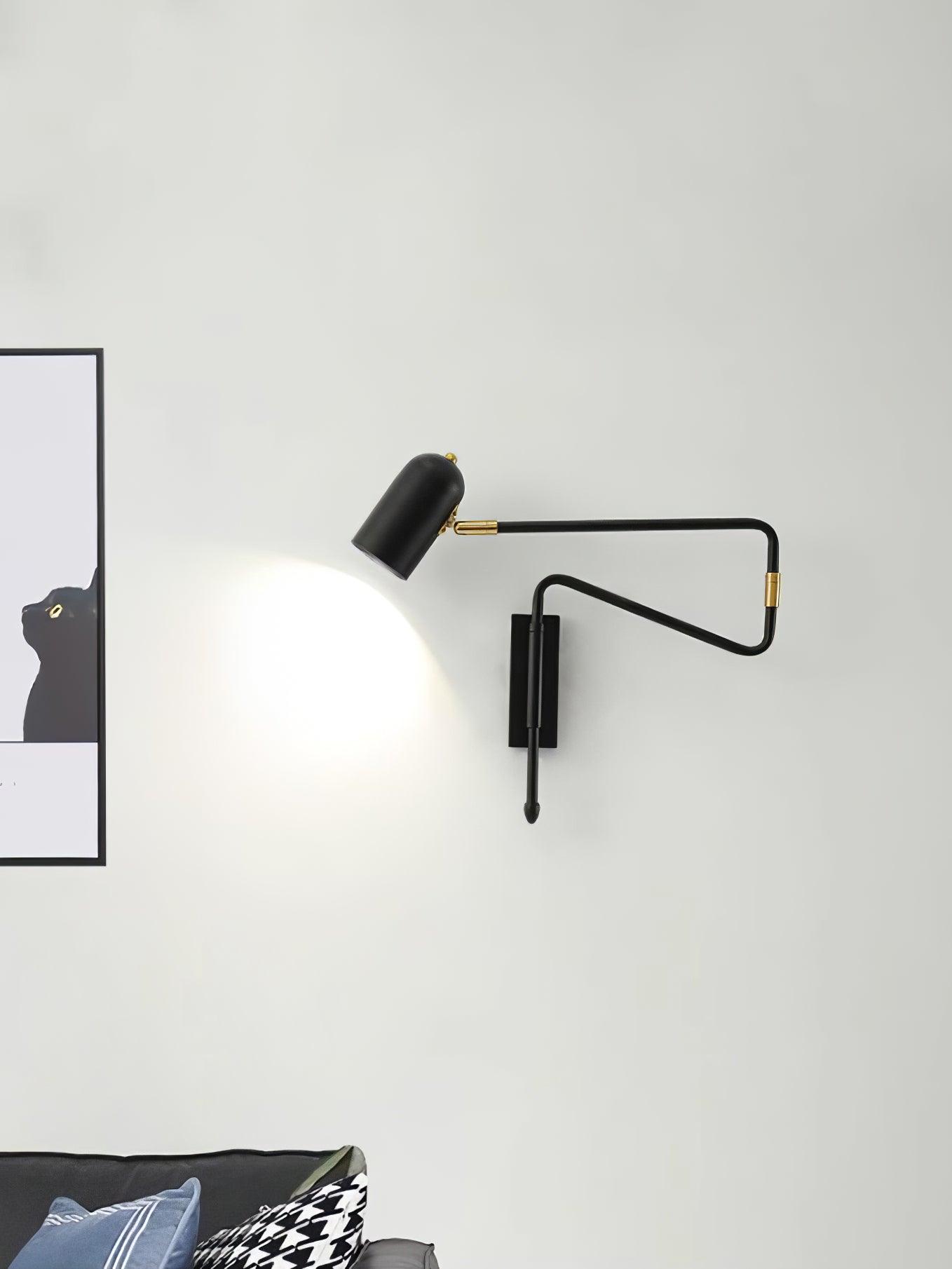 Ivar Adjustable Arm Plug In Wall Lamp