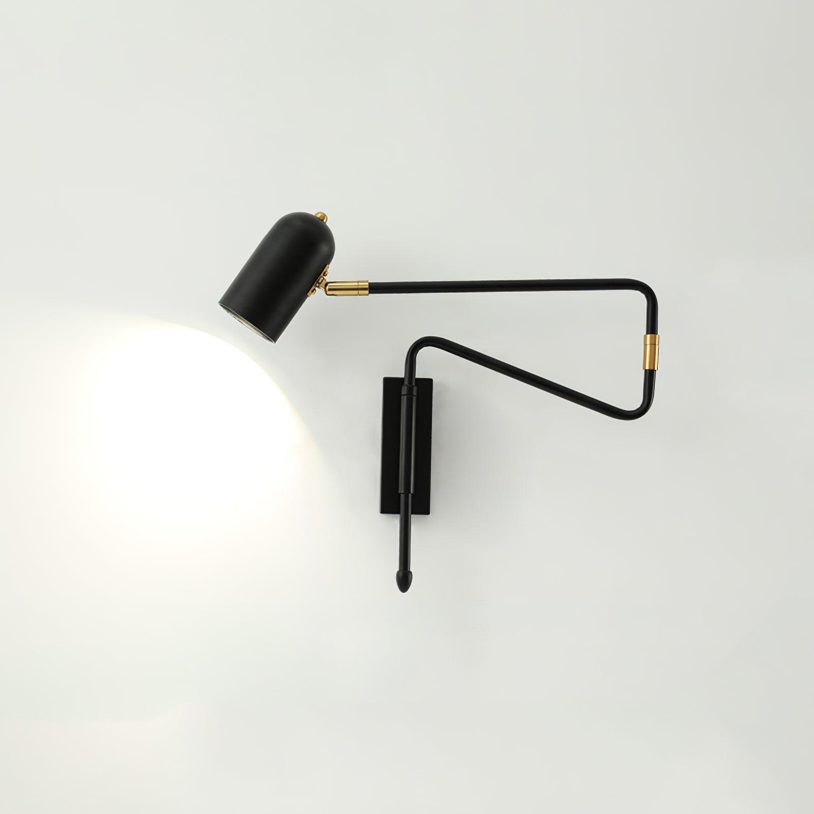 Ivar Adjustable Arm Plug In Wall Lamp