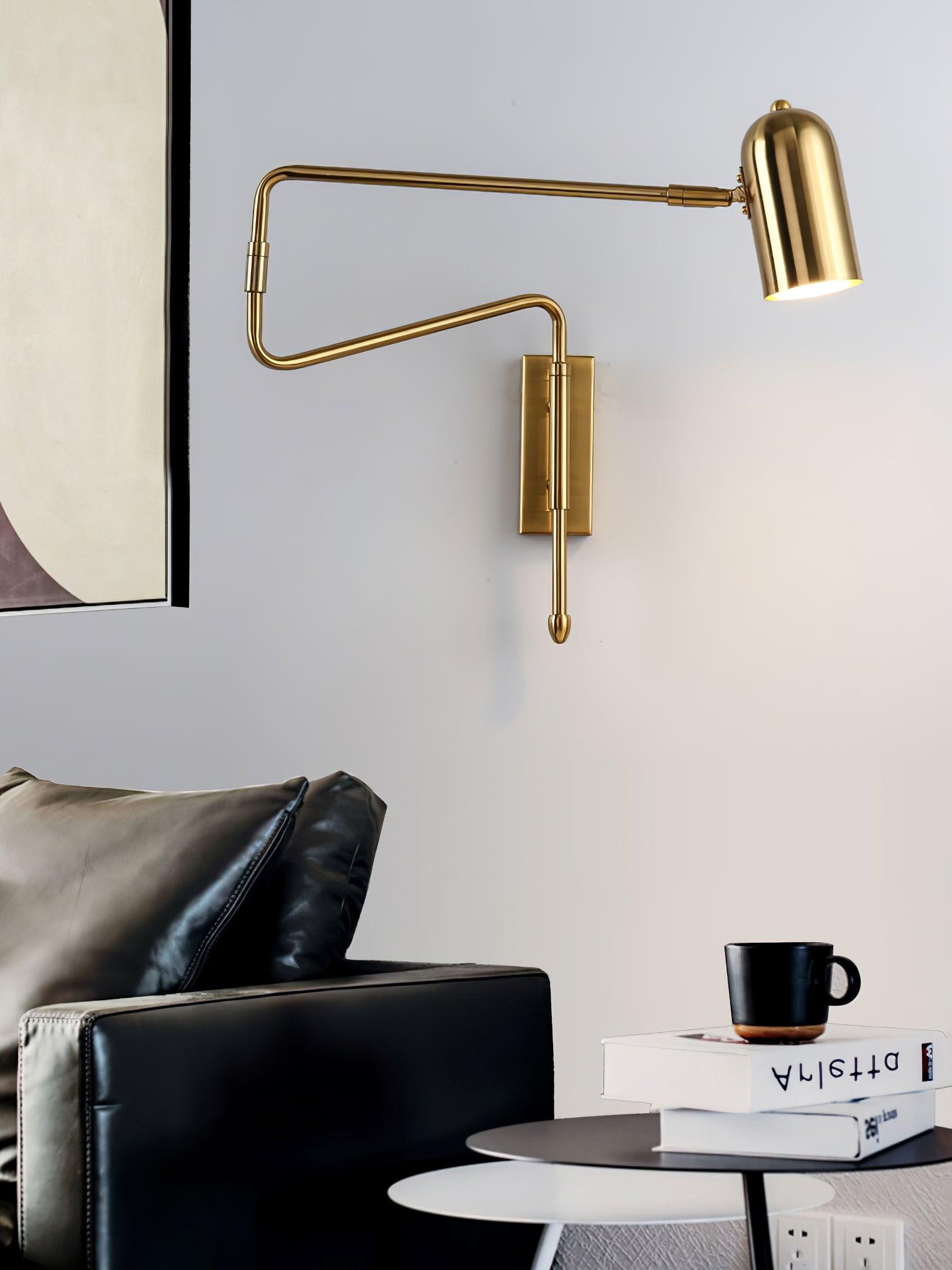 Ivar Adjustable Arm Plug In Wall Lamp