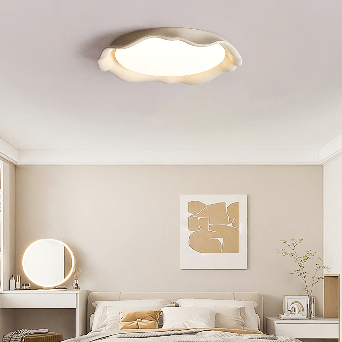 Idoraris Plafonnier en Microciment Moderne