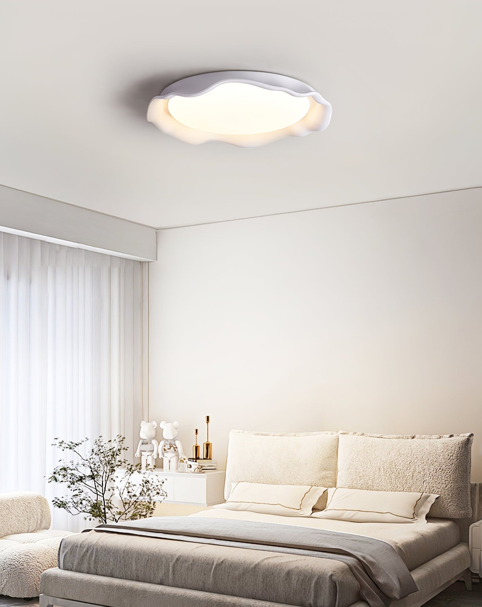 Idoraris Plafonnier en Microciment Moderne