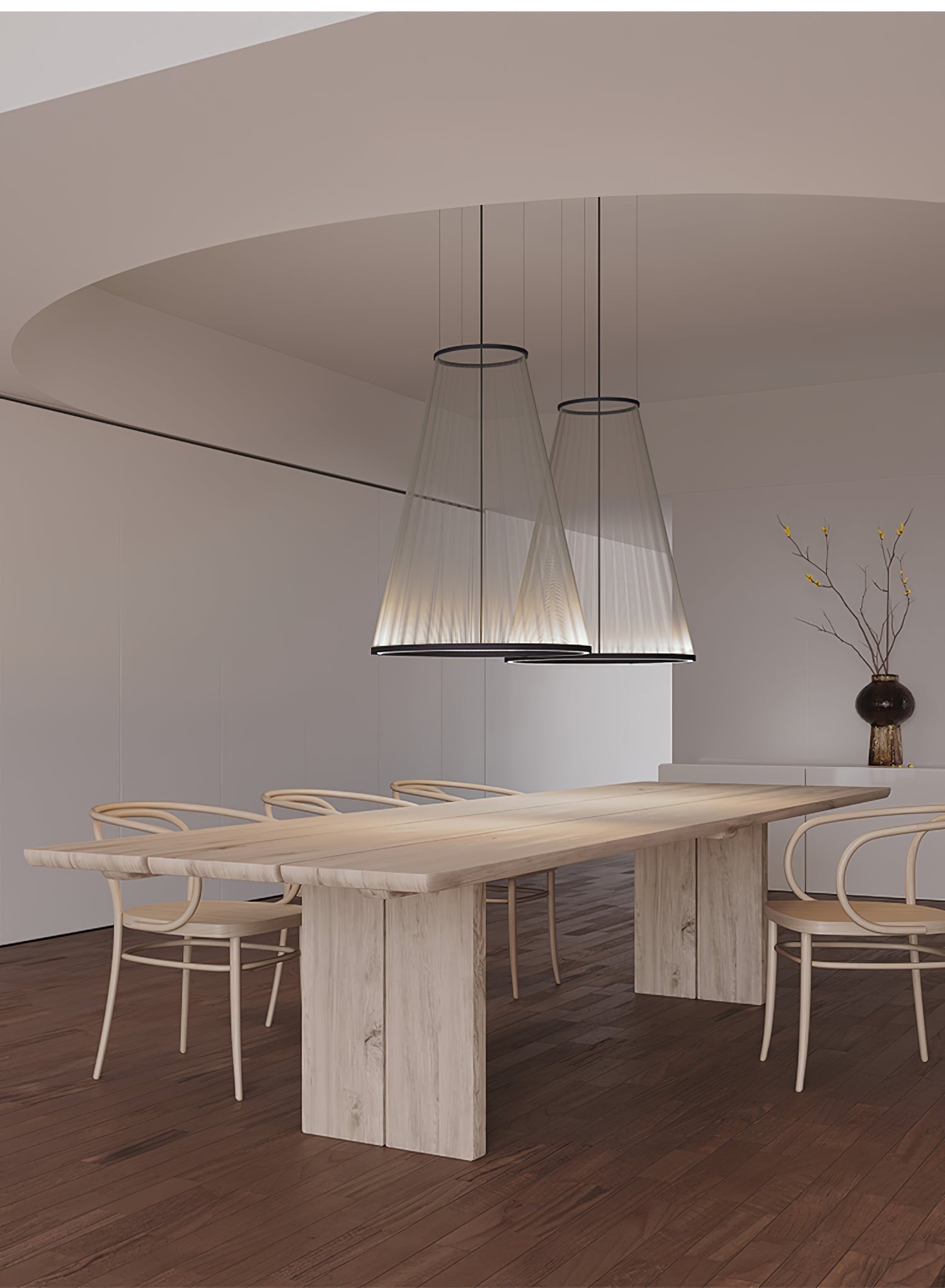 Cone Lampe Suspendue Minimaliste en Aluminium