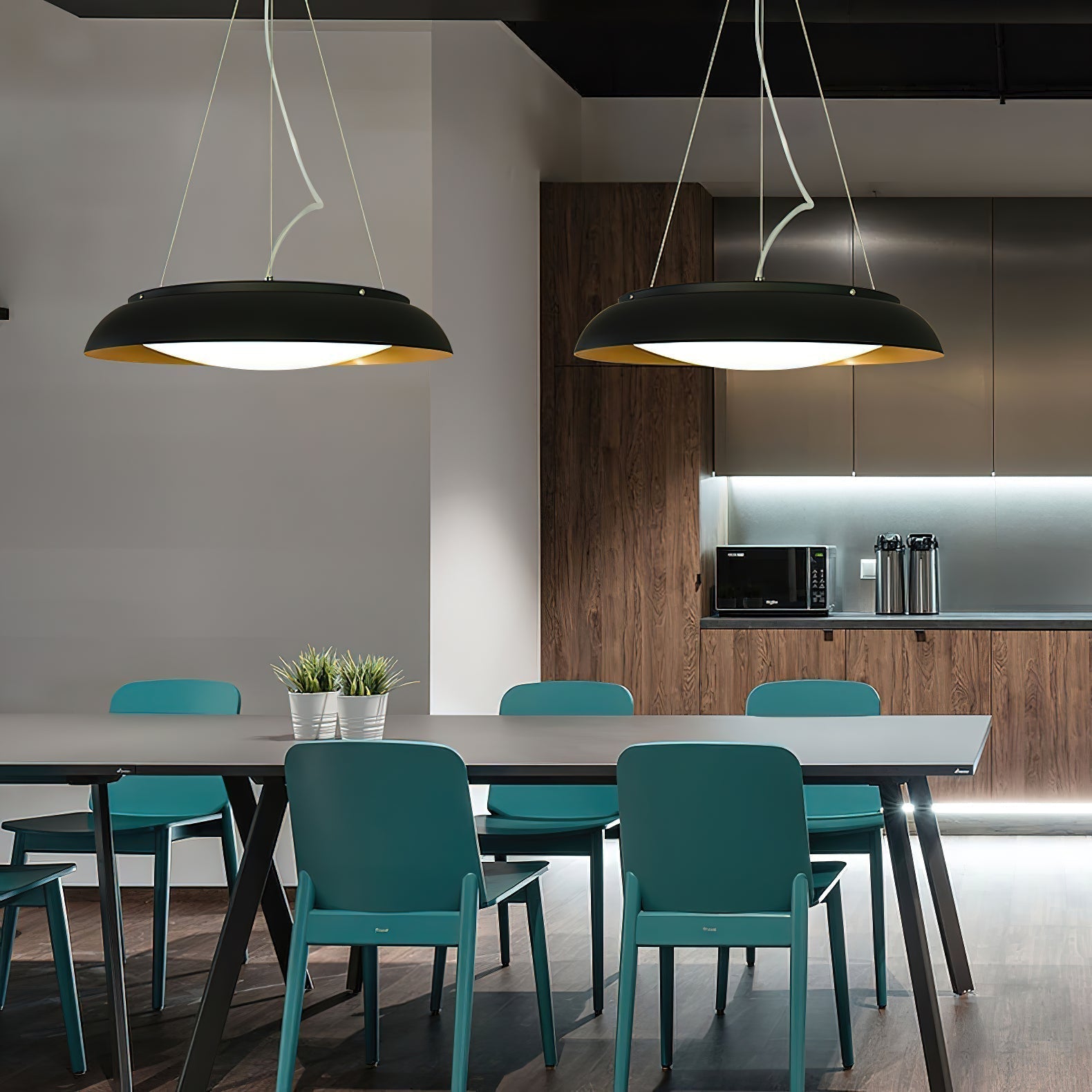 Avsolisra Moderne Minimaliste Suspension Lumière