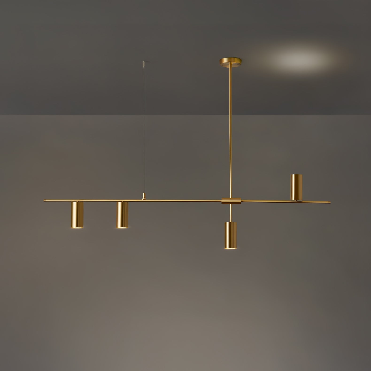 Lustra Lustre Laiton Linéaire Cassandra Élégant
