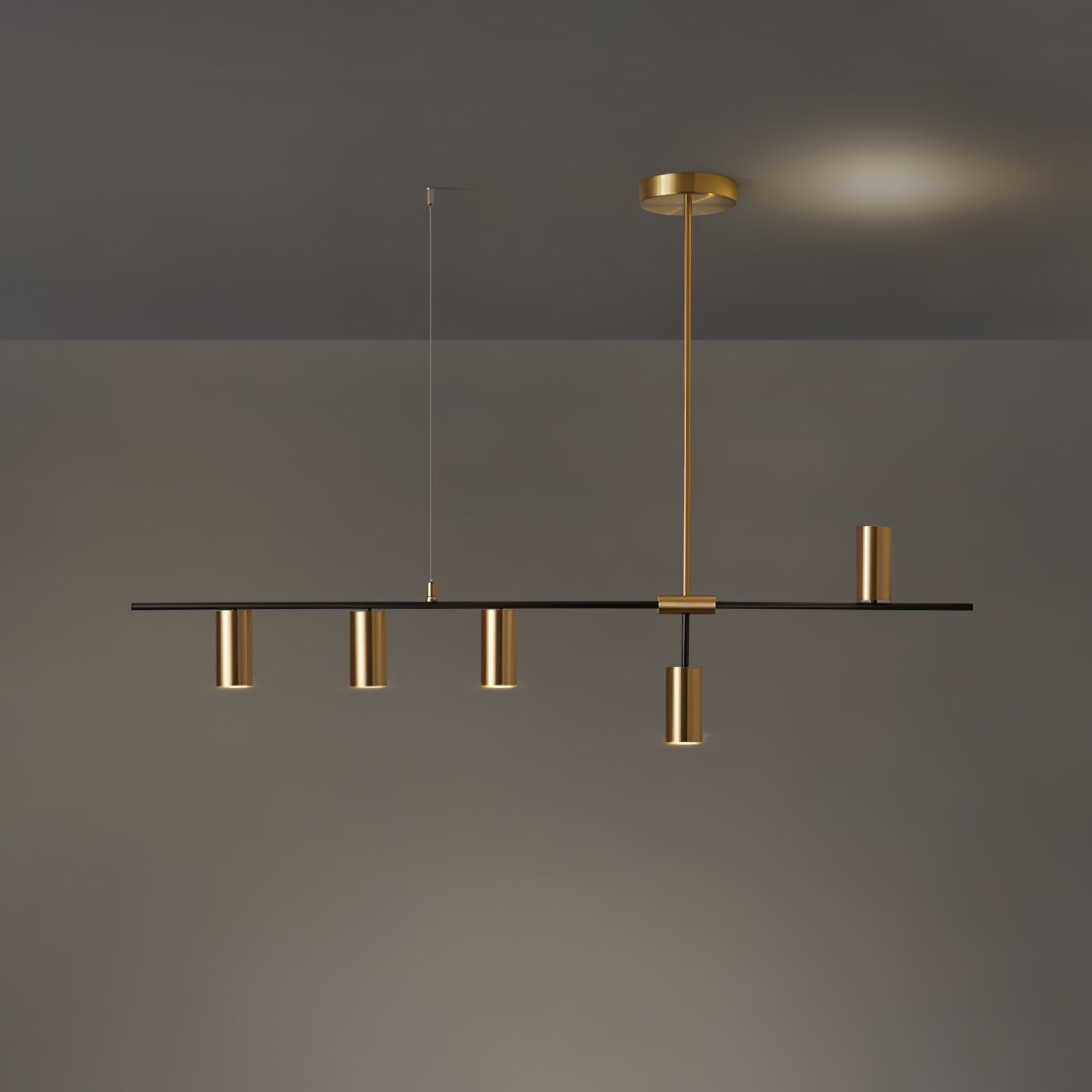 Lustra Lustre Laiton Linéaire Cassandra Élégant