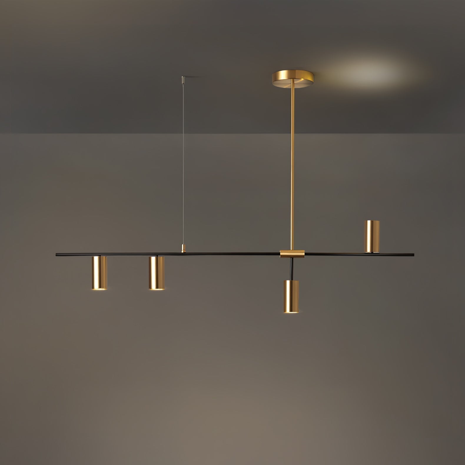 Lustra Lustre Laiton Linéaire Cassandra Élégant