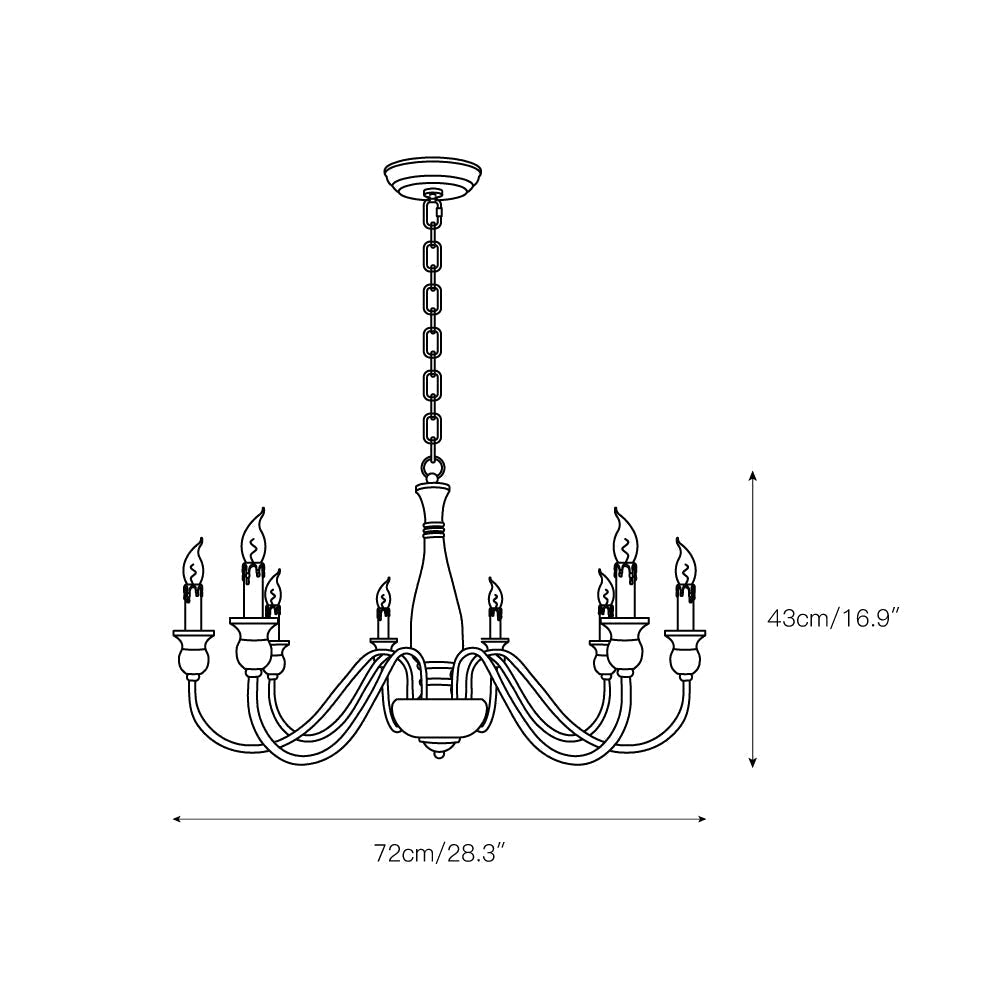 Afralia Lustra Lustre Bois Industriel Moderne