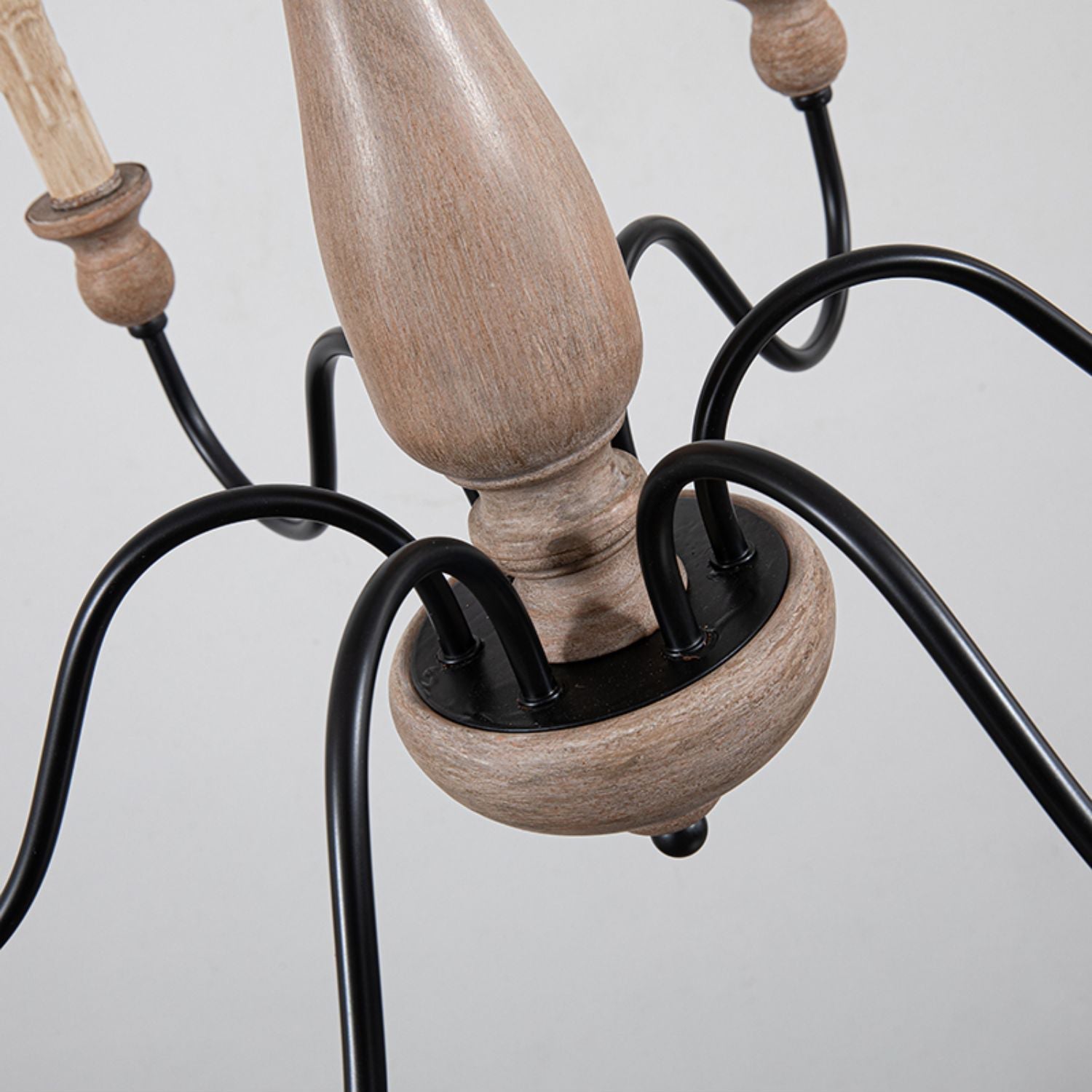 Afralia Lustra Lustre Bois Industriel Moderne