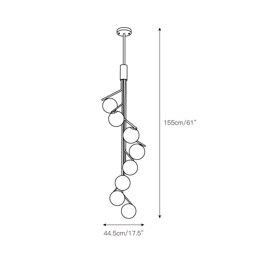 Ageet Suspension en Verre Moderne Minimaliste