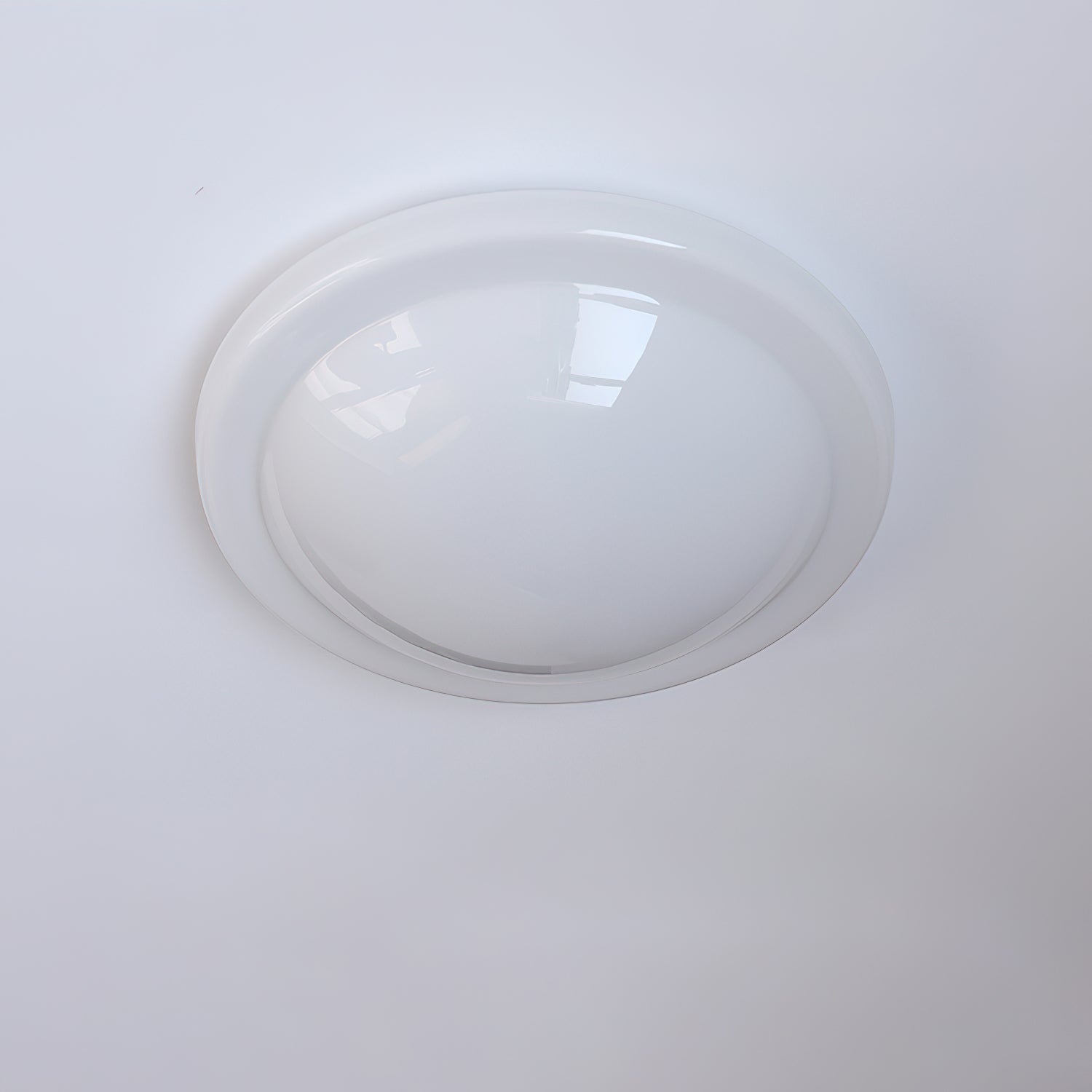 Aire Lustre Plafonnier Dôme en Verre Crème Lueur Douce