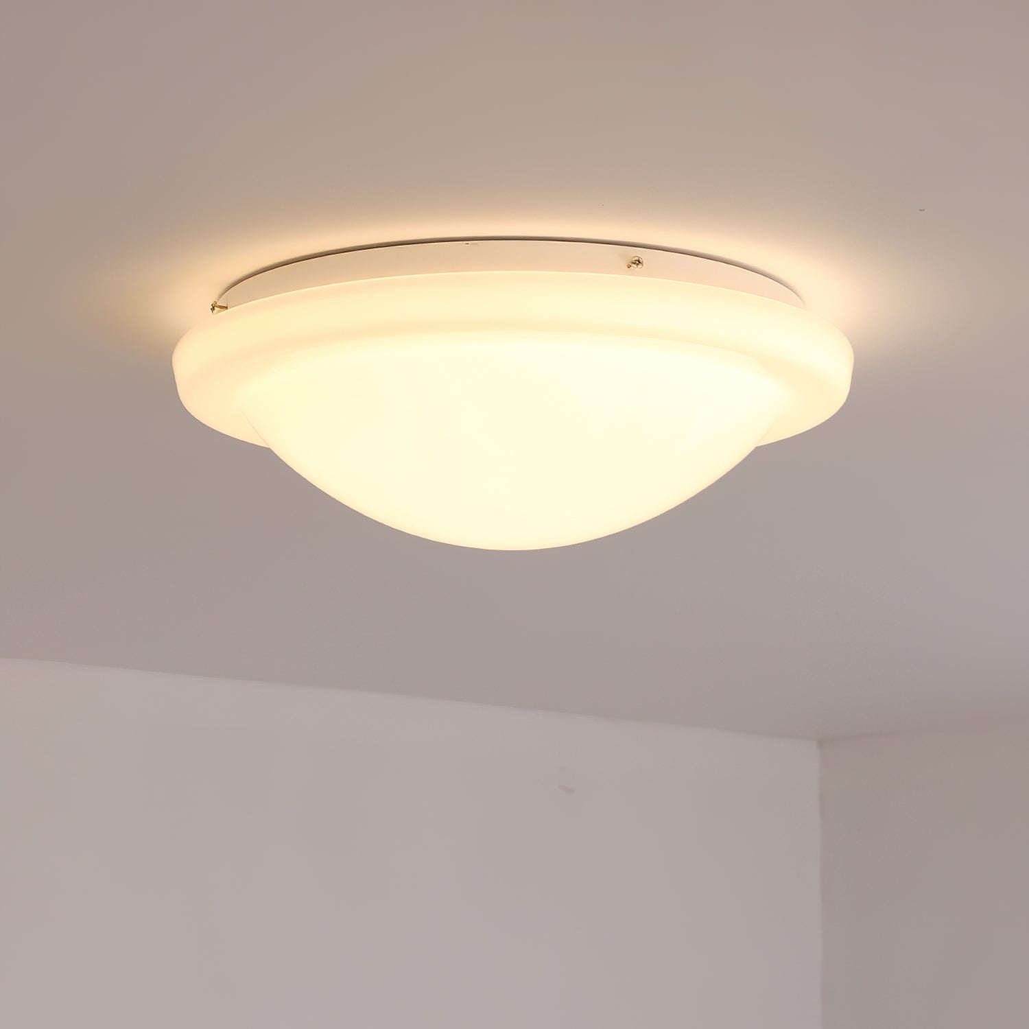 Aire Plafonnier Encastré Verre Dôme Minimaliste