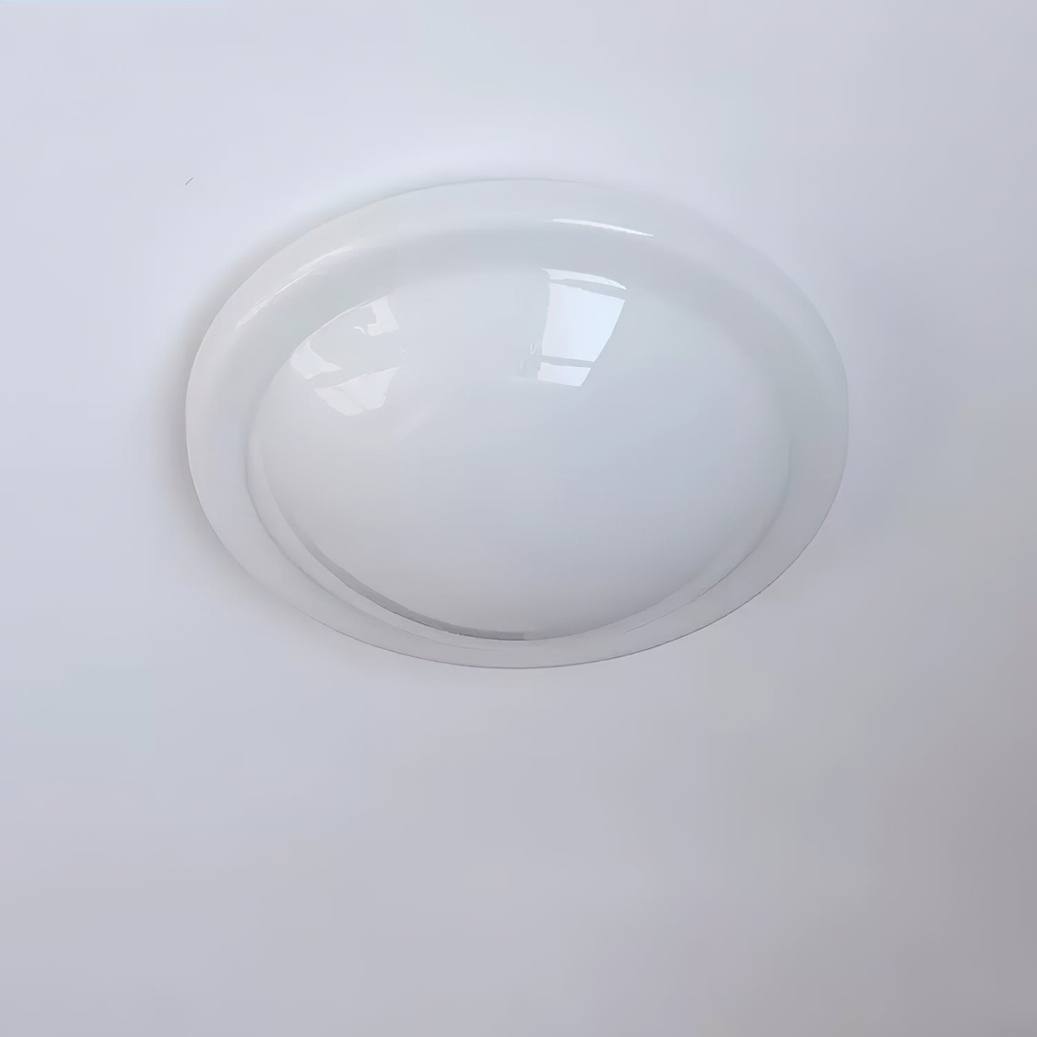 Aire Lustre Plafonnier Dôme en Verre Crème Lueur Douce