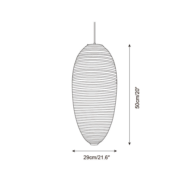 Akari Modern Rice Paper Pendant Lamp