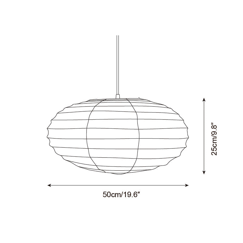 Akari Suspension Minimaliste en Papier Washi