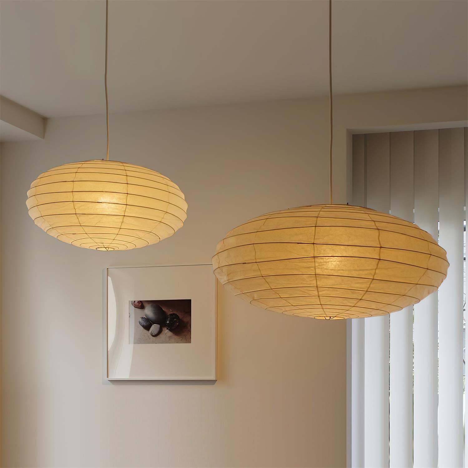 Akari Suspension Minimaliste en Papier Washi