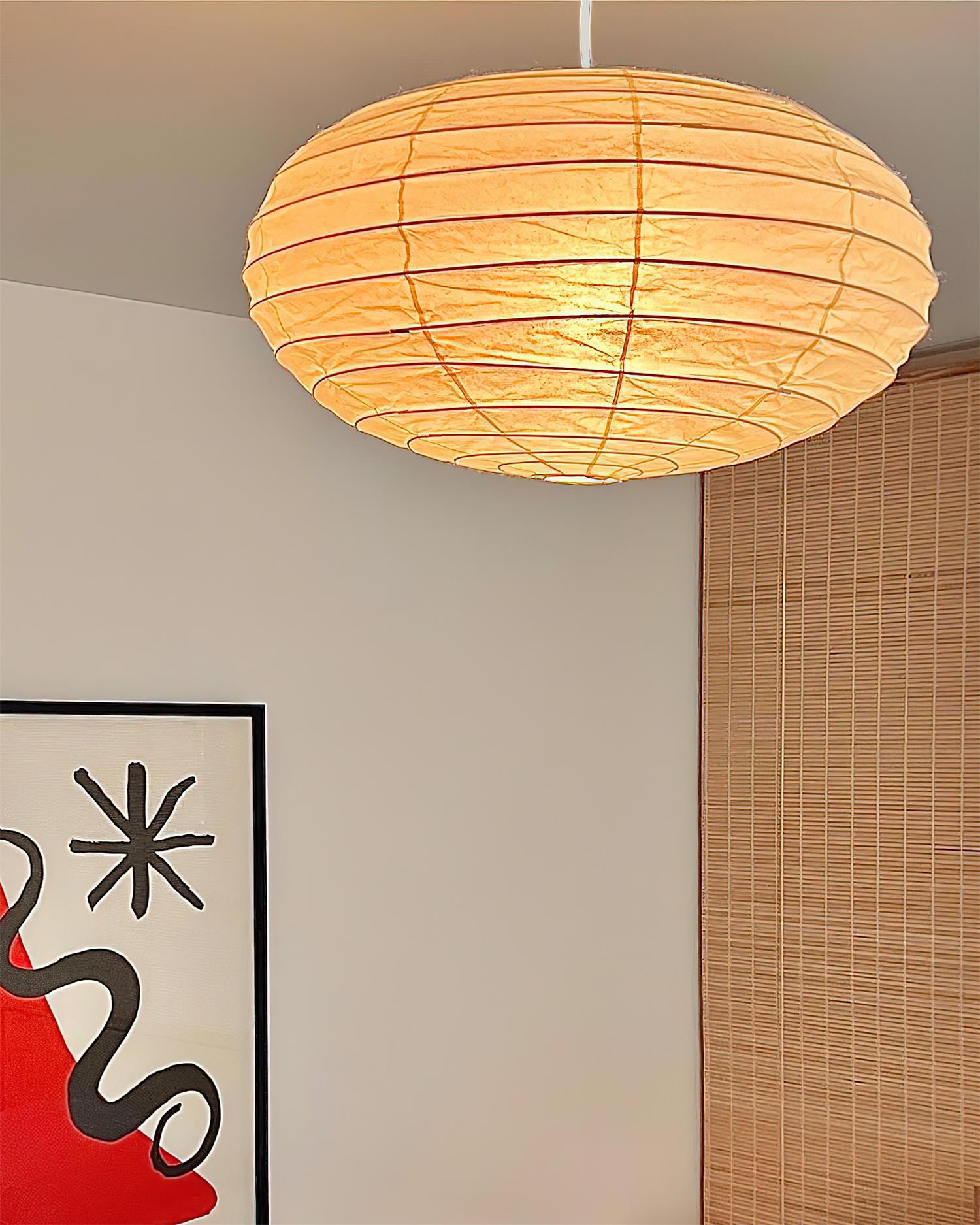 Akari Suspension Minimaliste en Papier Washi