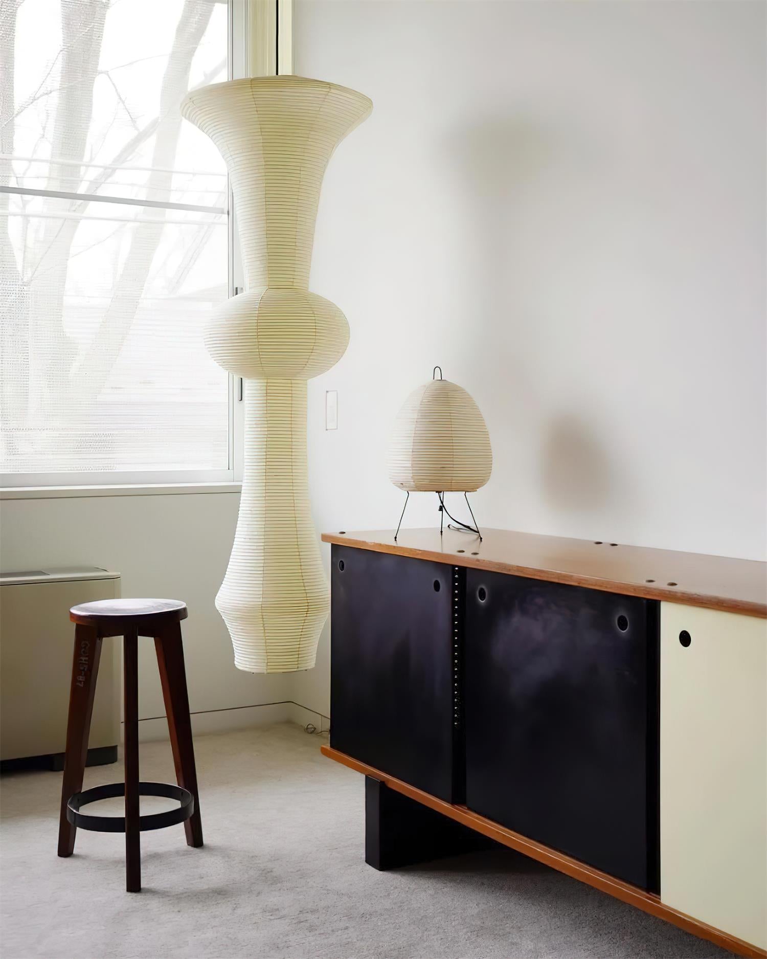 Zyora Lampe Suspendue Sculpturale en Papier