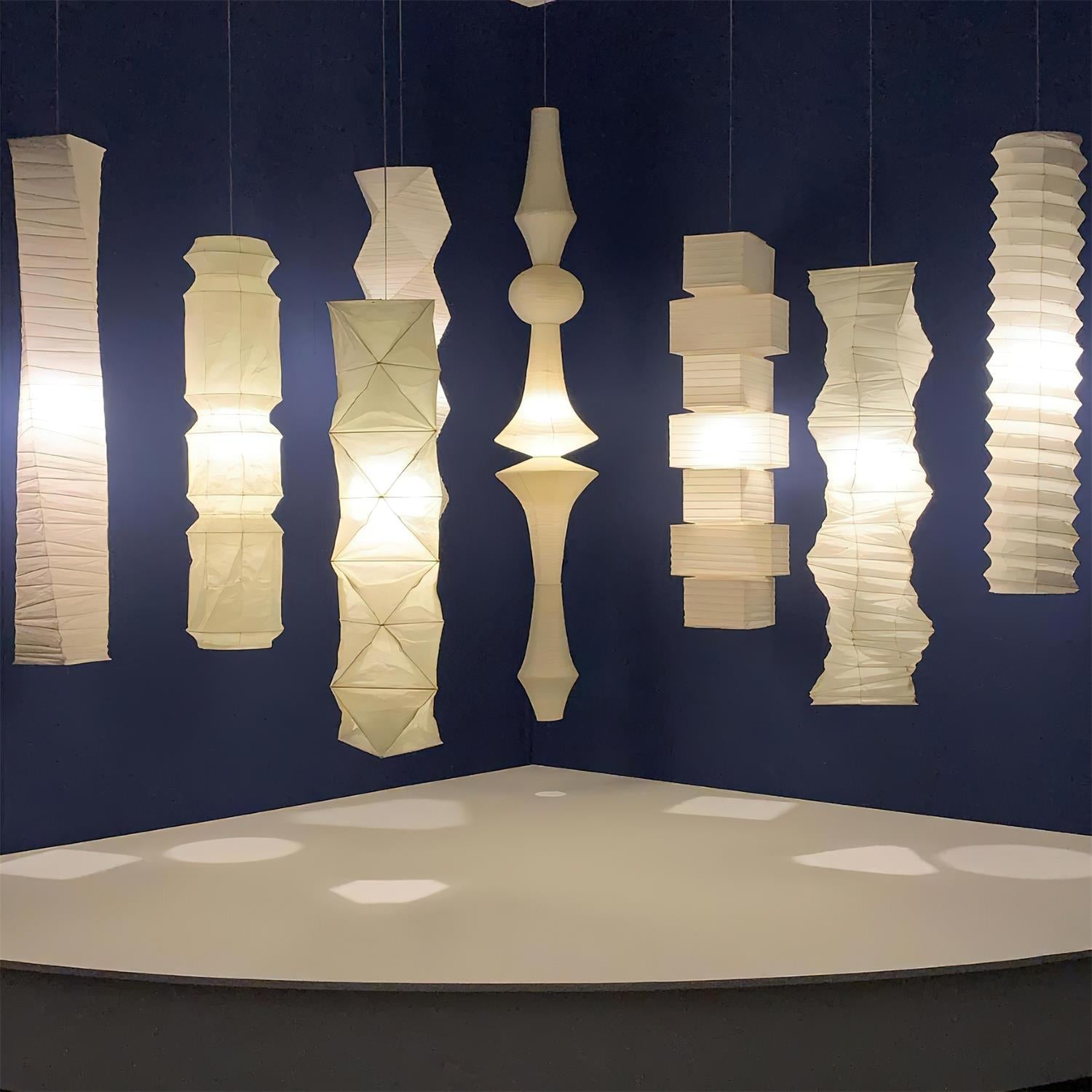 Zyora Lampe Suspendue Sculpturale en Papier
