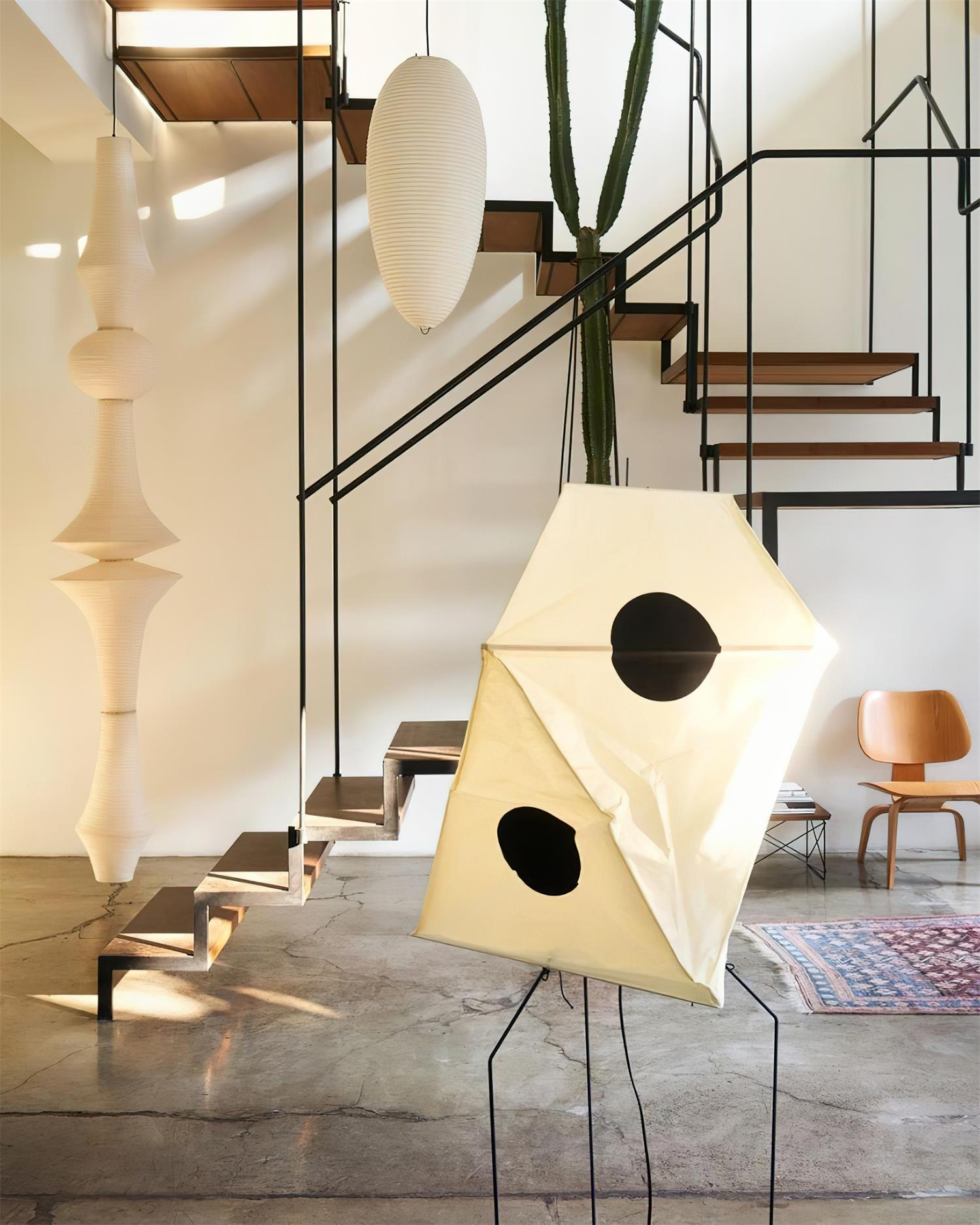 Zyora Lampe Suspendue Sculpturale en Papier