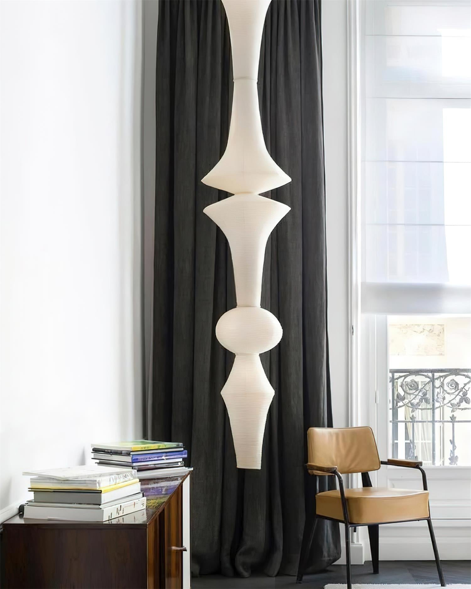 Zyora Lampe Suspendue Sculpturale en Papier