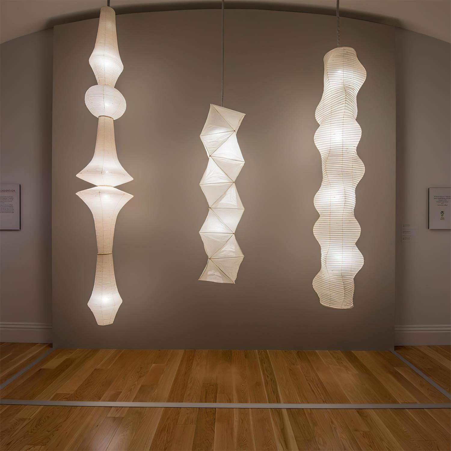 Zyora Lampe Suspendue Sculpturale en Papier